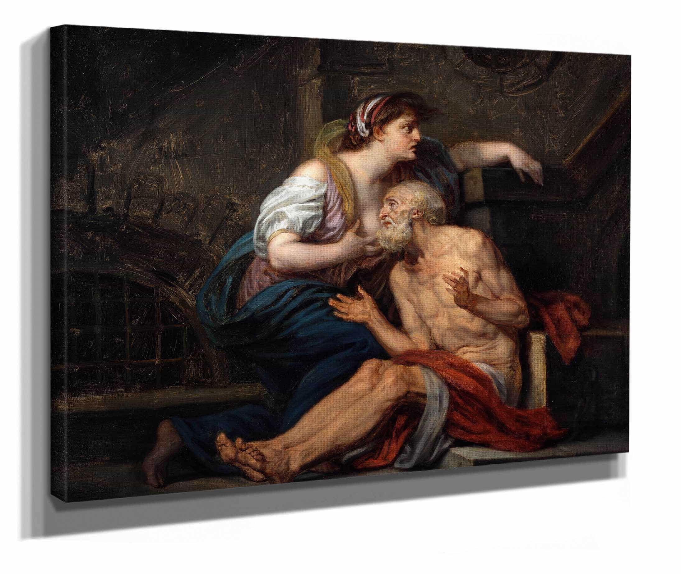 Roman Charity About by Jean Baptiste Greuze - Image 2