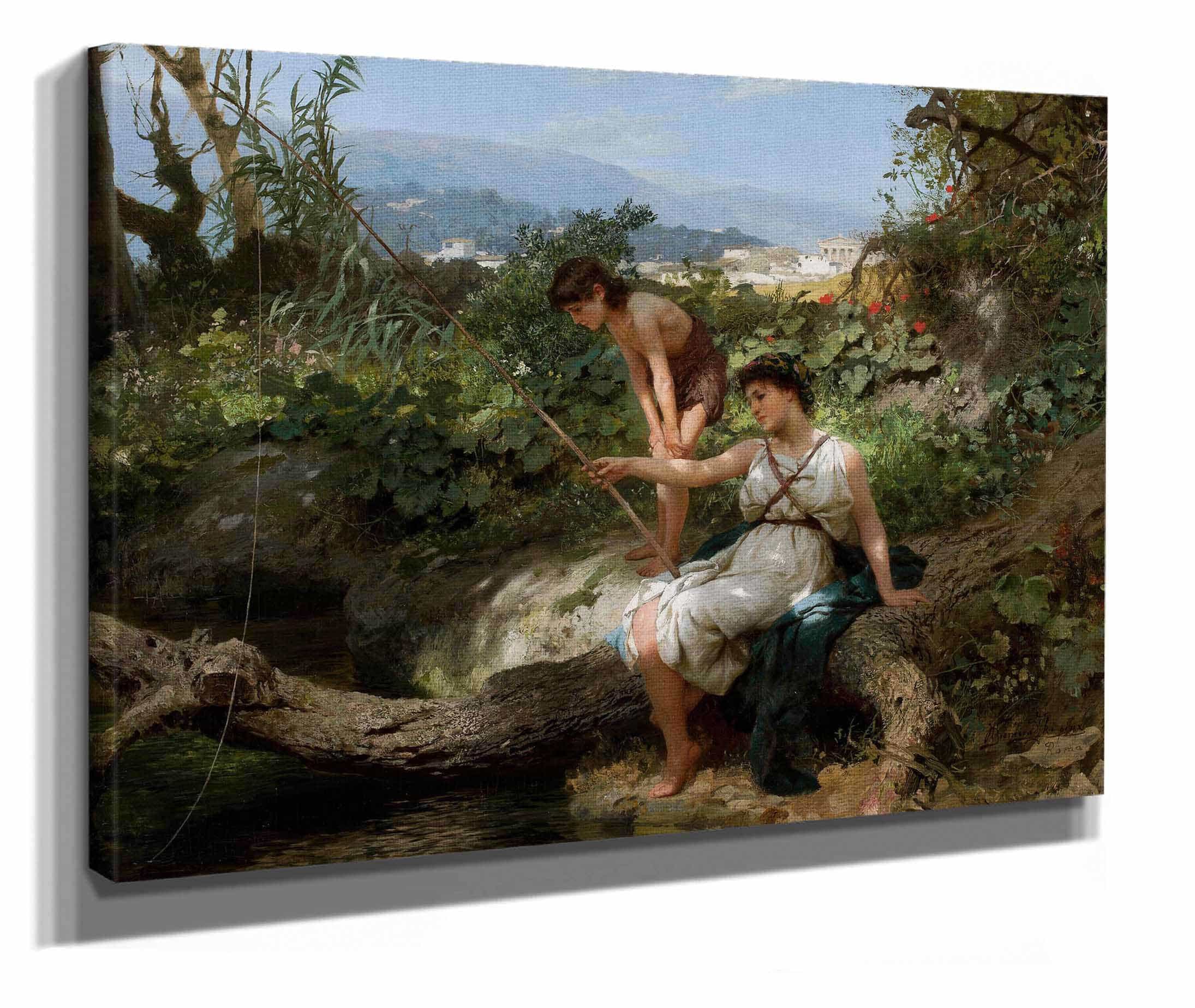 Roman Idyll Fishing by Henryk Siemiradzki - Image 2