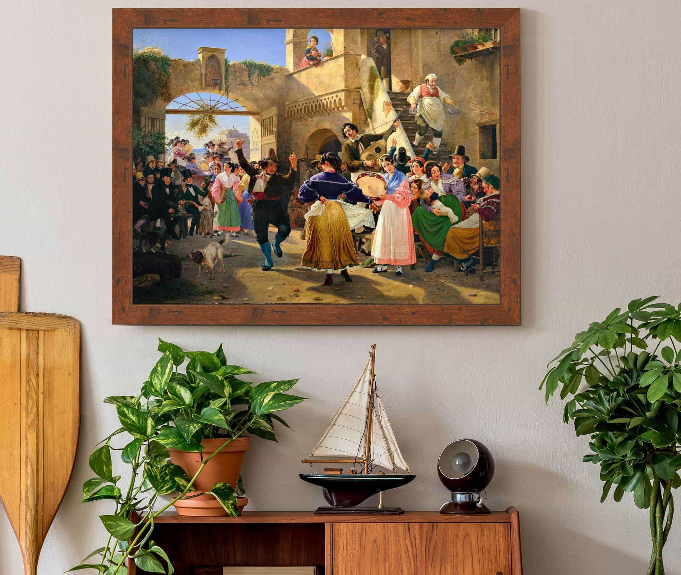 Romans Gathered For Merriment At An Osteria by Wilhelm Marstrand - Image 3