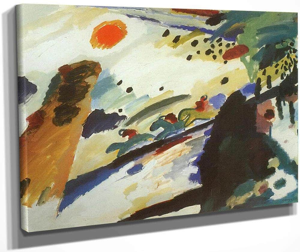 Romantic Landscape By Wassily Kandinsky