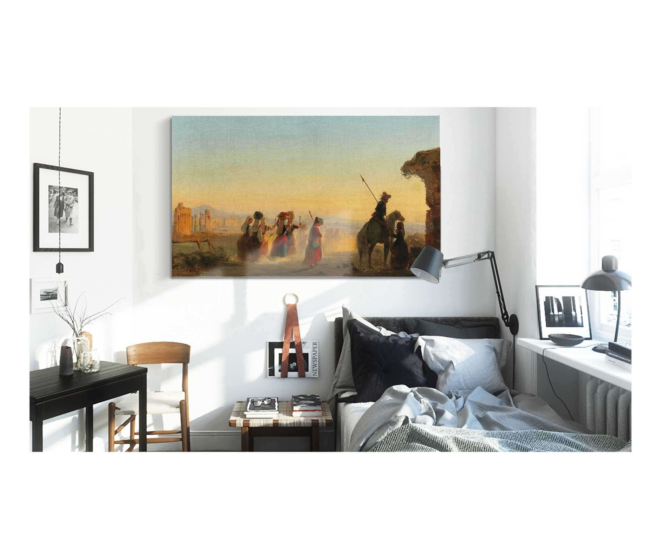 Rome The Via Appia At Dawn by Ippolito Caffi - Image 3