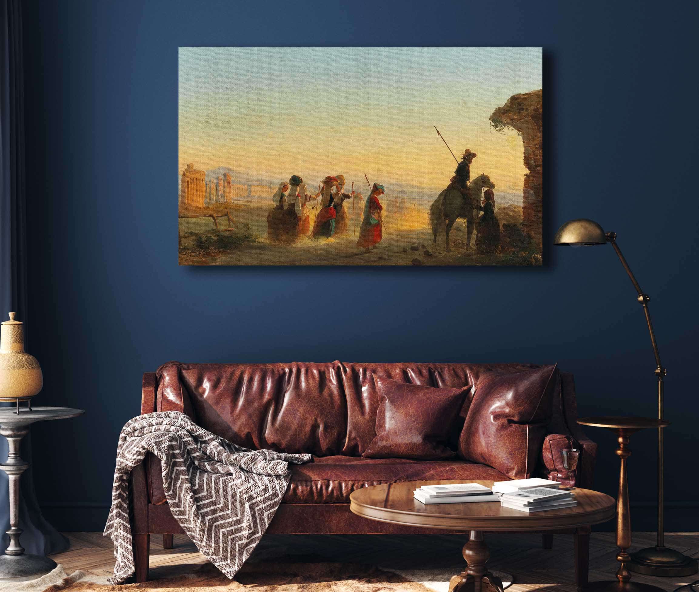 Rome The Via Appia At Dawn by Ippolito Caffi - Image 4