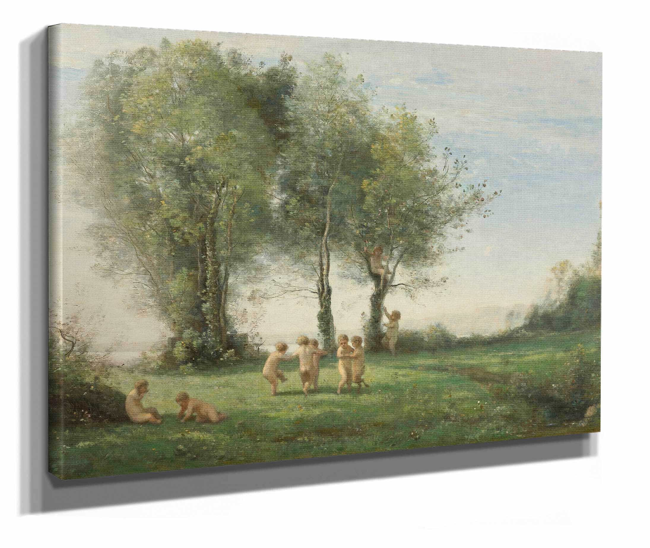 Ronde Damours Lever Du Soleil by Jean Baptiste Camille Corot - Image 2