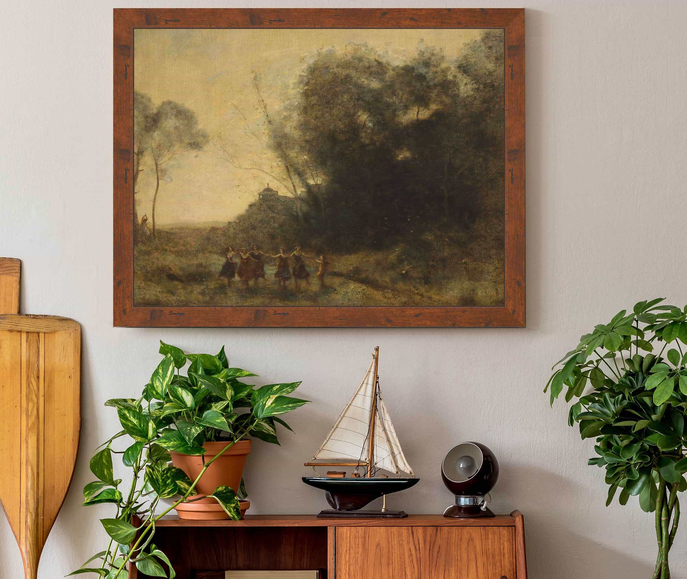 Ronde De Nymphes by Jean Baptiste Camille Corot - Image 3