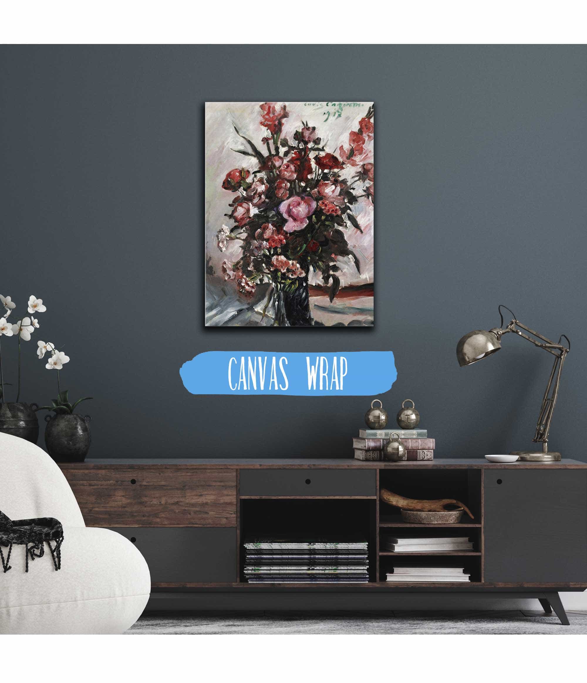 Rosa Rosen Pink Roses by Lovis Corinth - Image 3