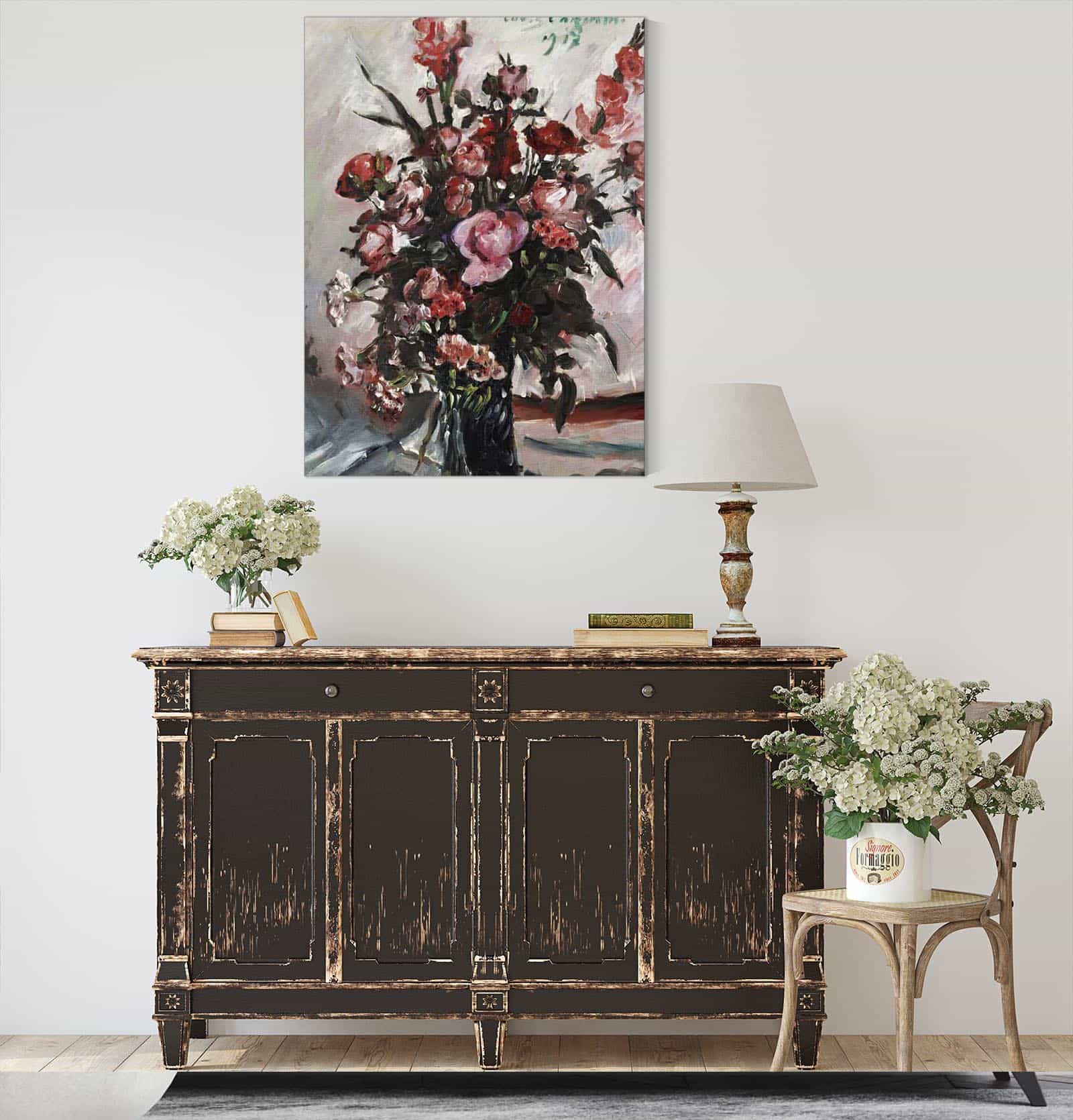 Rosa Rosen Pink Roses by Lovis Corinth - Image 4