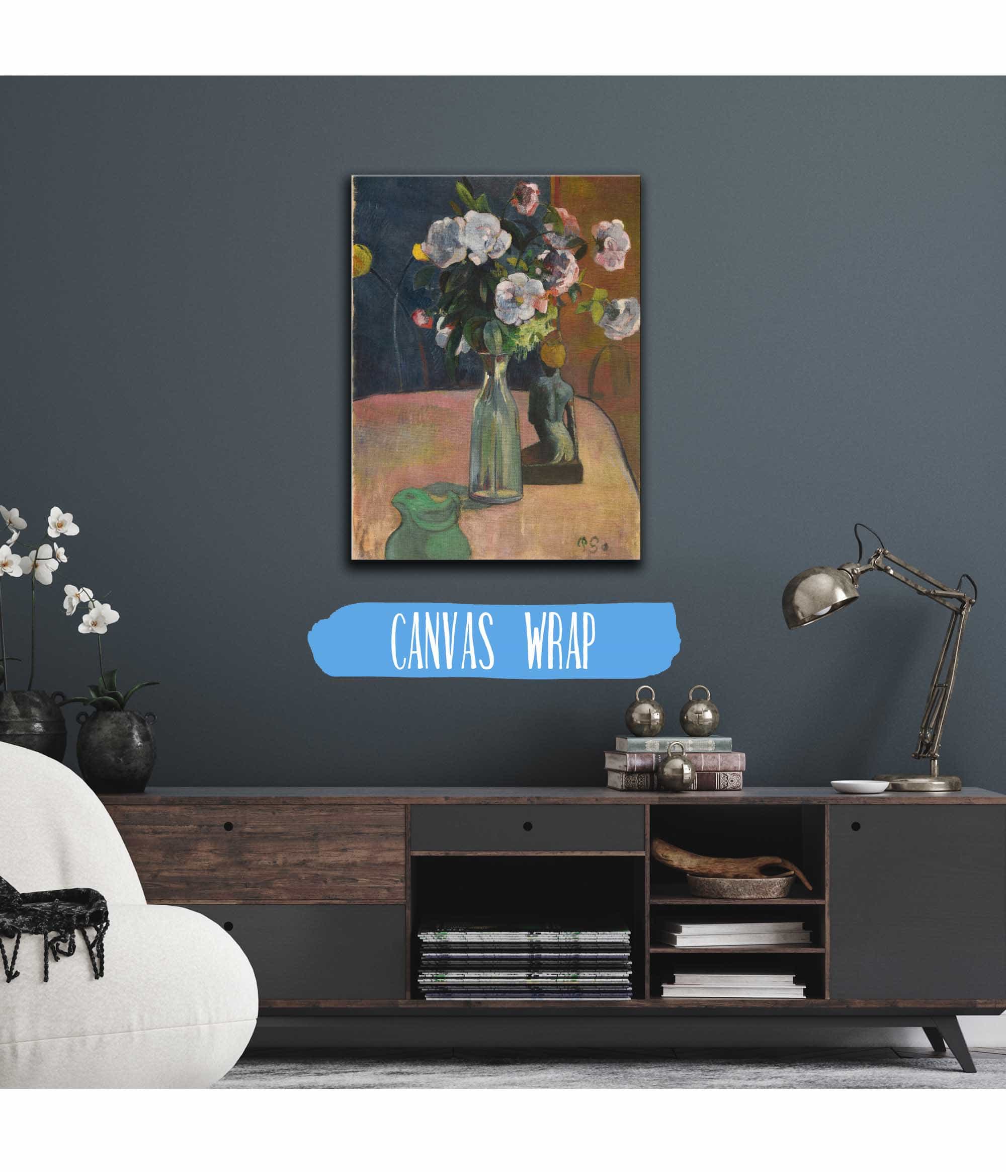Roses Et Statuette by Paul Gauguin - Image 3