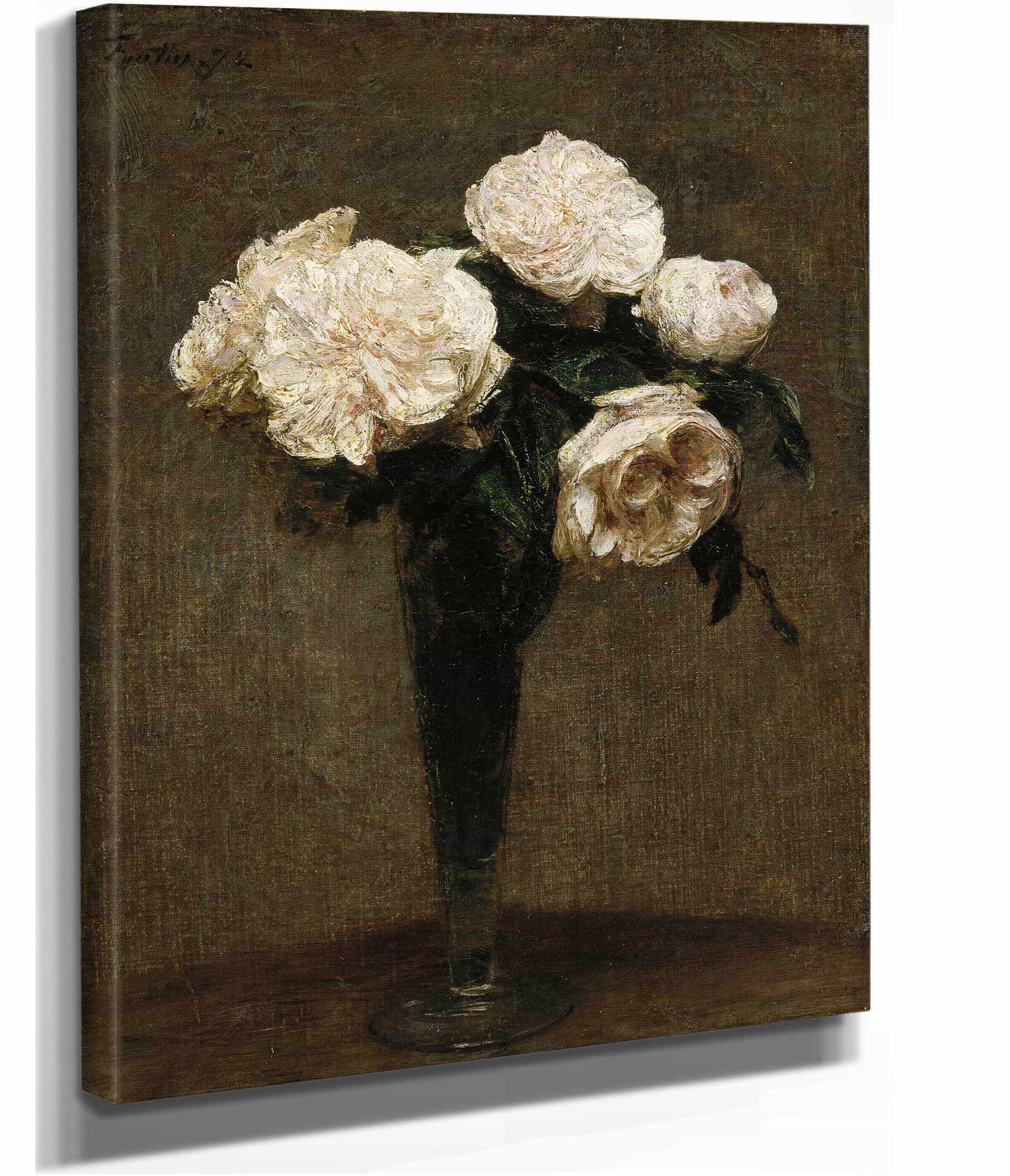 Roses In A Vase by Henri Fantin Latour - Image 2