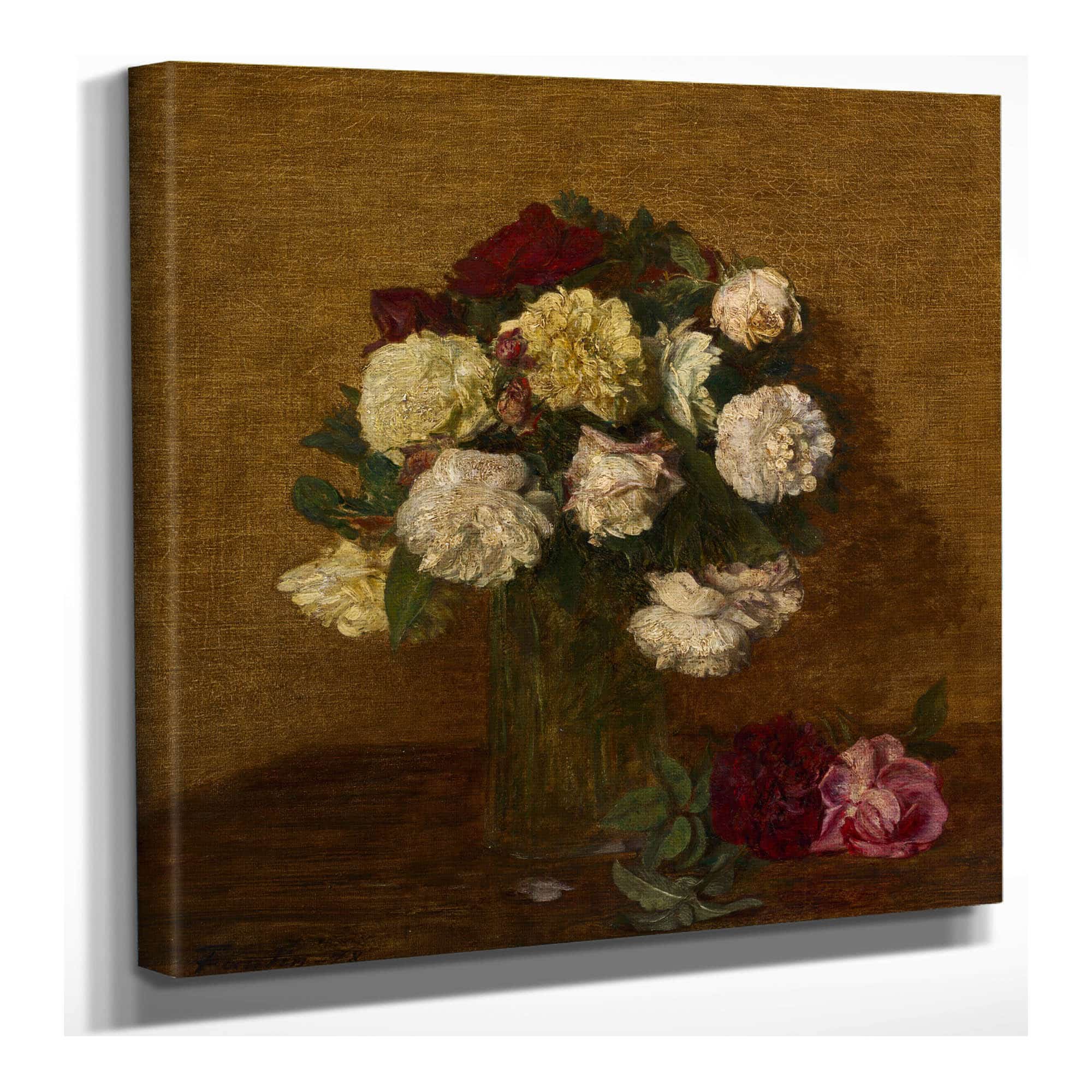Roses In A Vase by Henri Fantin Latour - Image 5