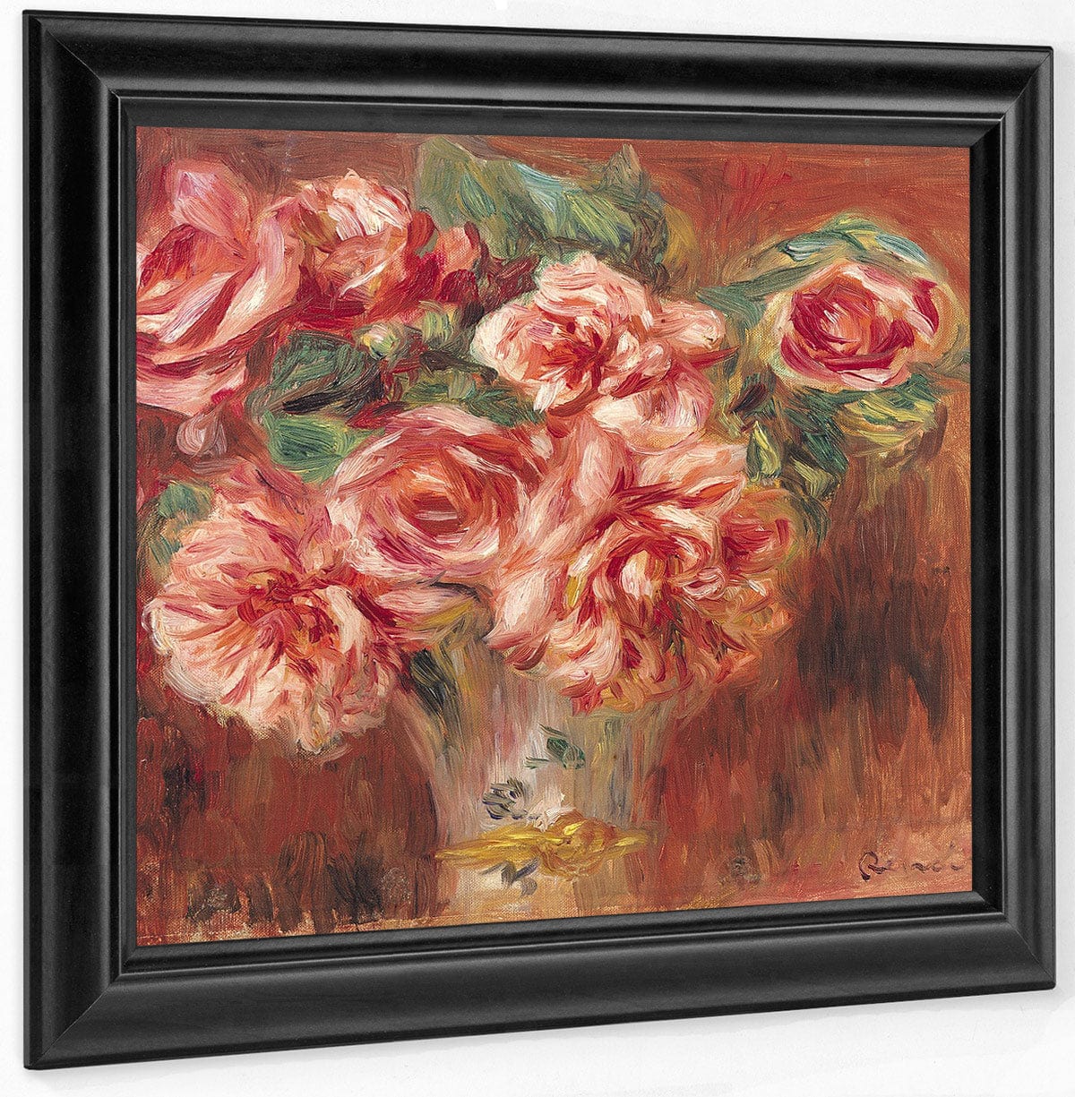 Roses In A Vase By Pierre Auguste Renoir - Image 6