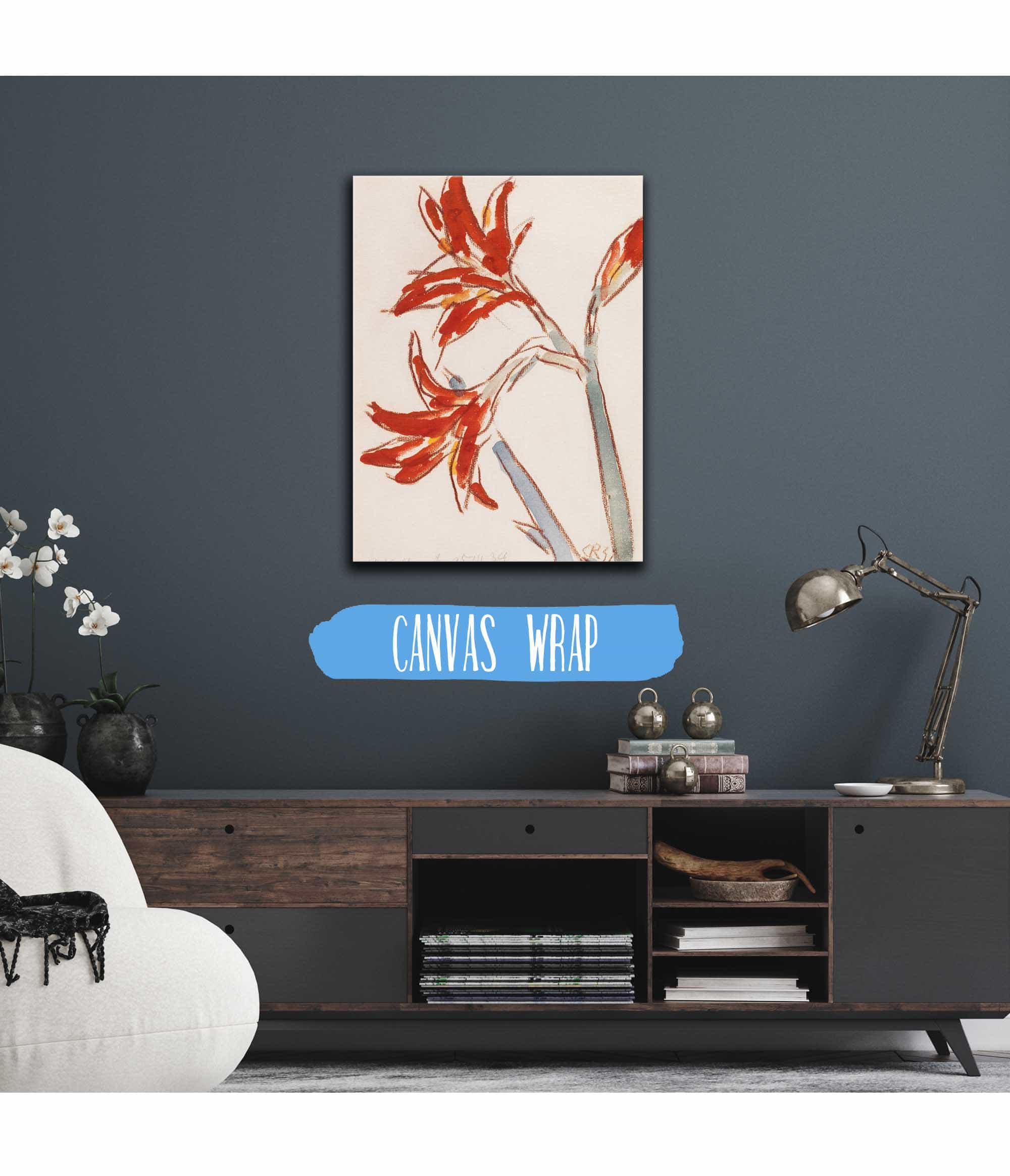 Roter Amaryllis by Christian Rohlfs - Image 3