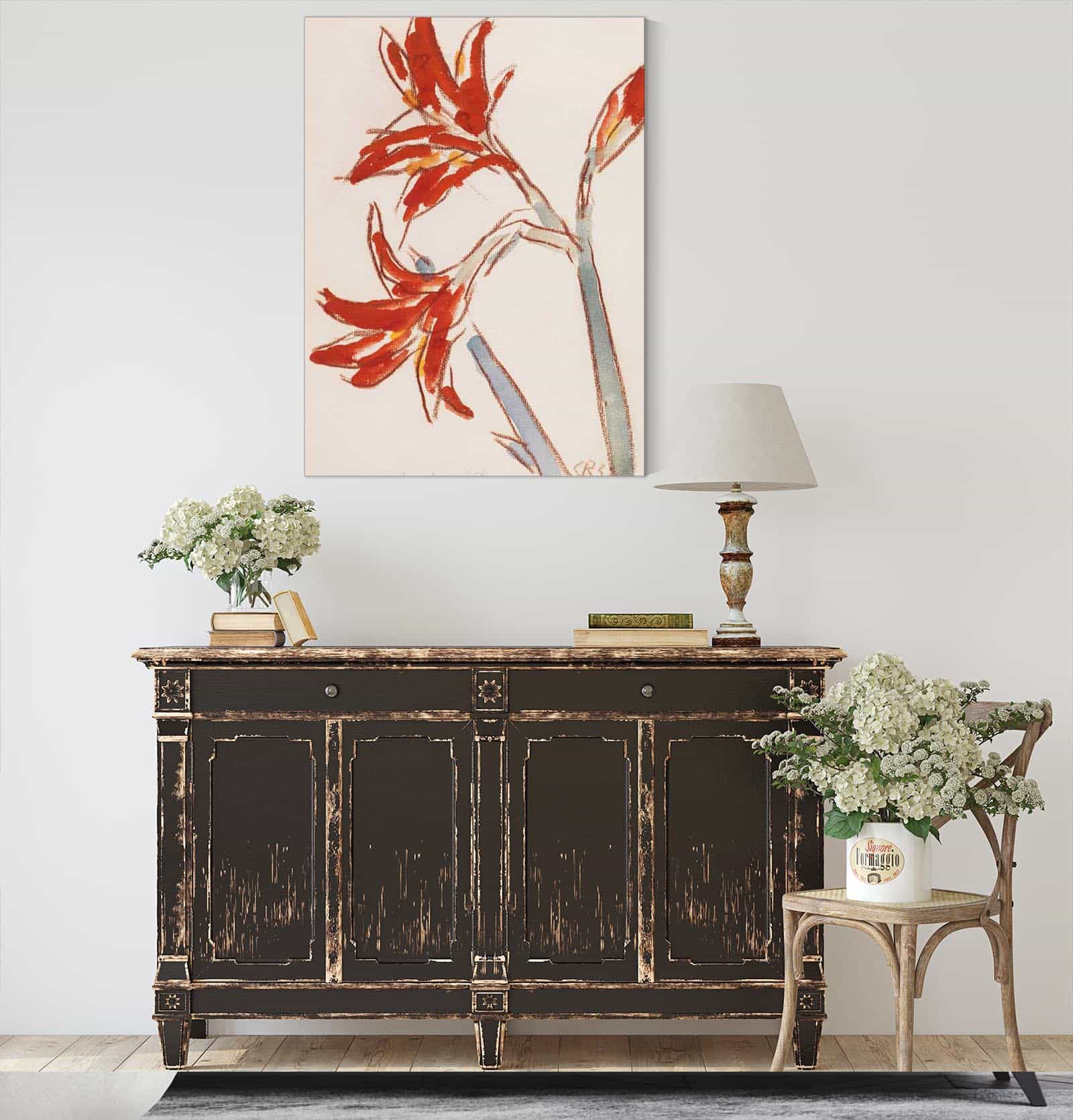 Roter Amaryllis by Christian Rohlfs - Image 4