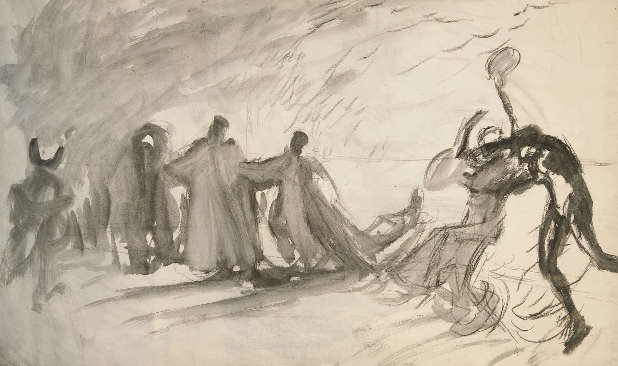 Rough Sketch For The Dance by Edwin Austin Abbey - Image 2