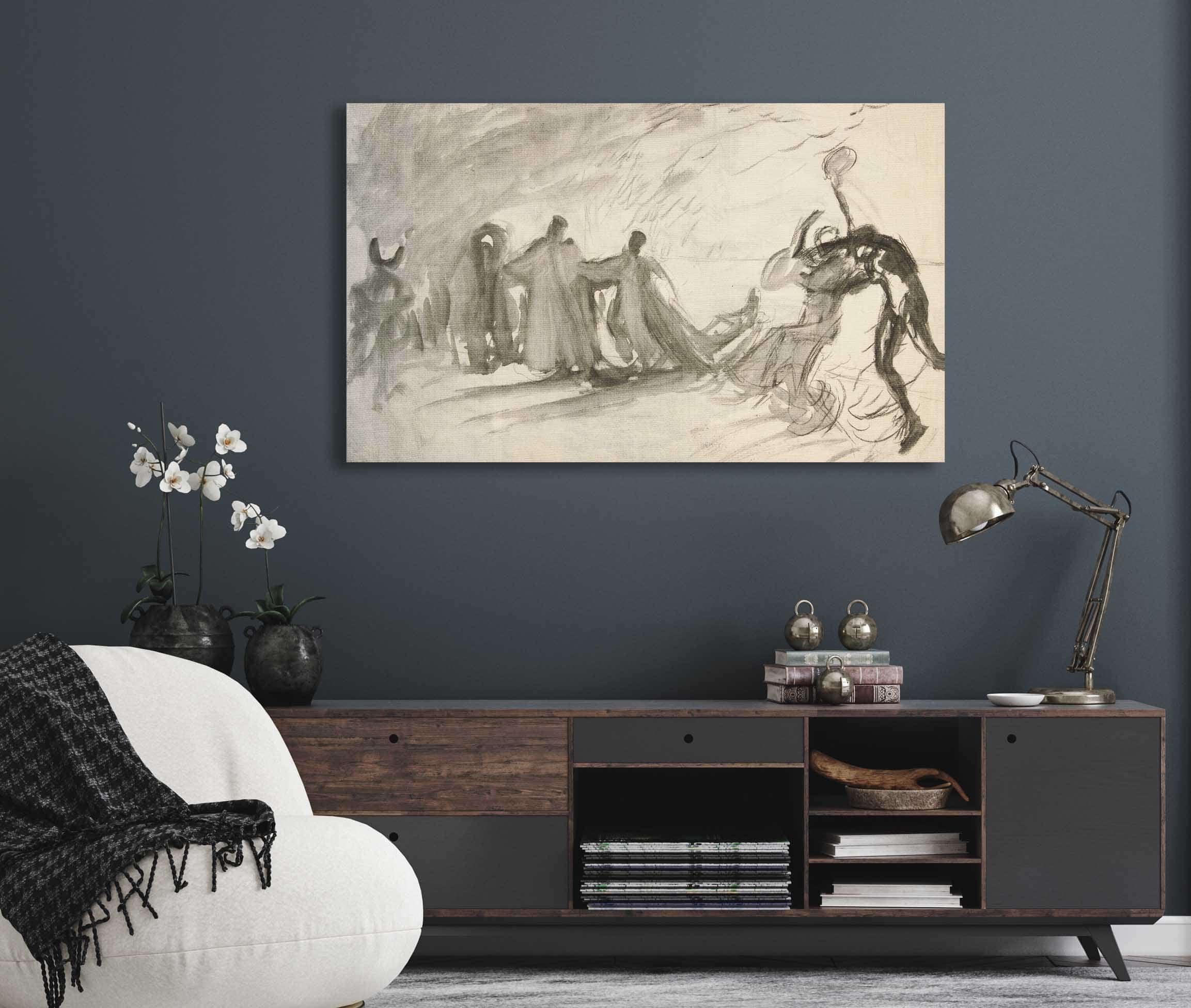 Rough Sketch For The Dance by Edwin Austin Abbey - Image 5