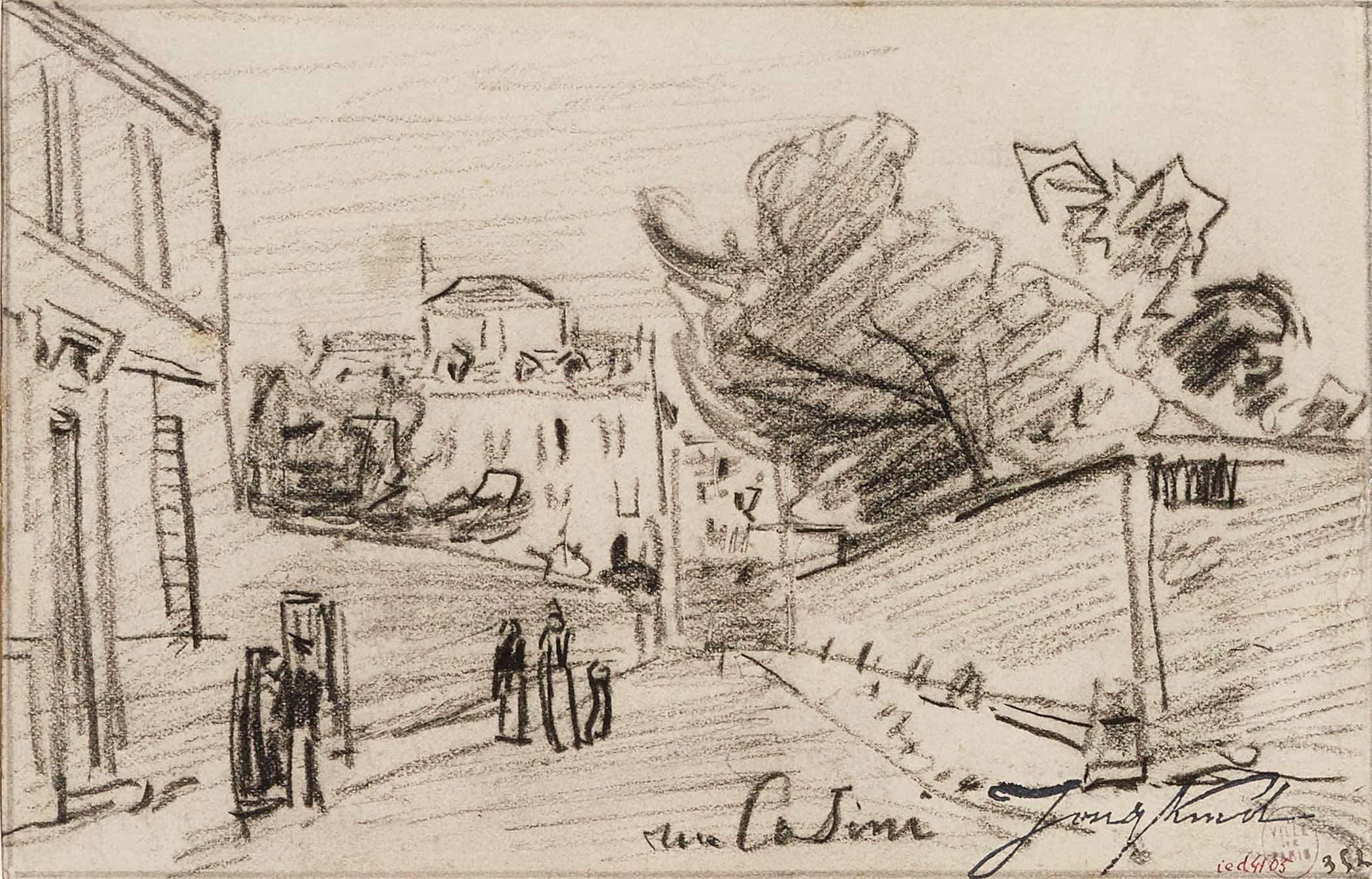 Rue Cassini Eme Arrondissement by Johan Barthold Jongkind - Image 2