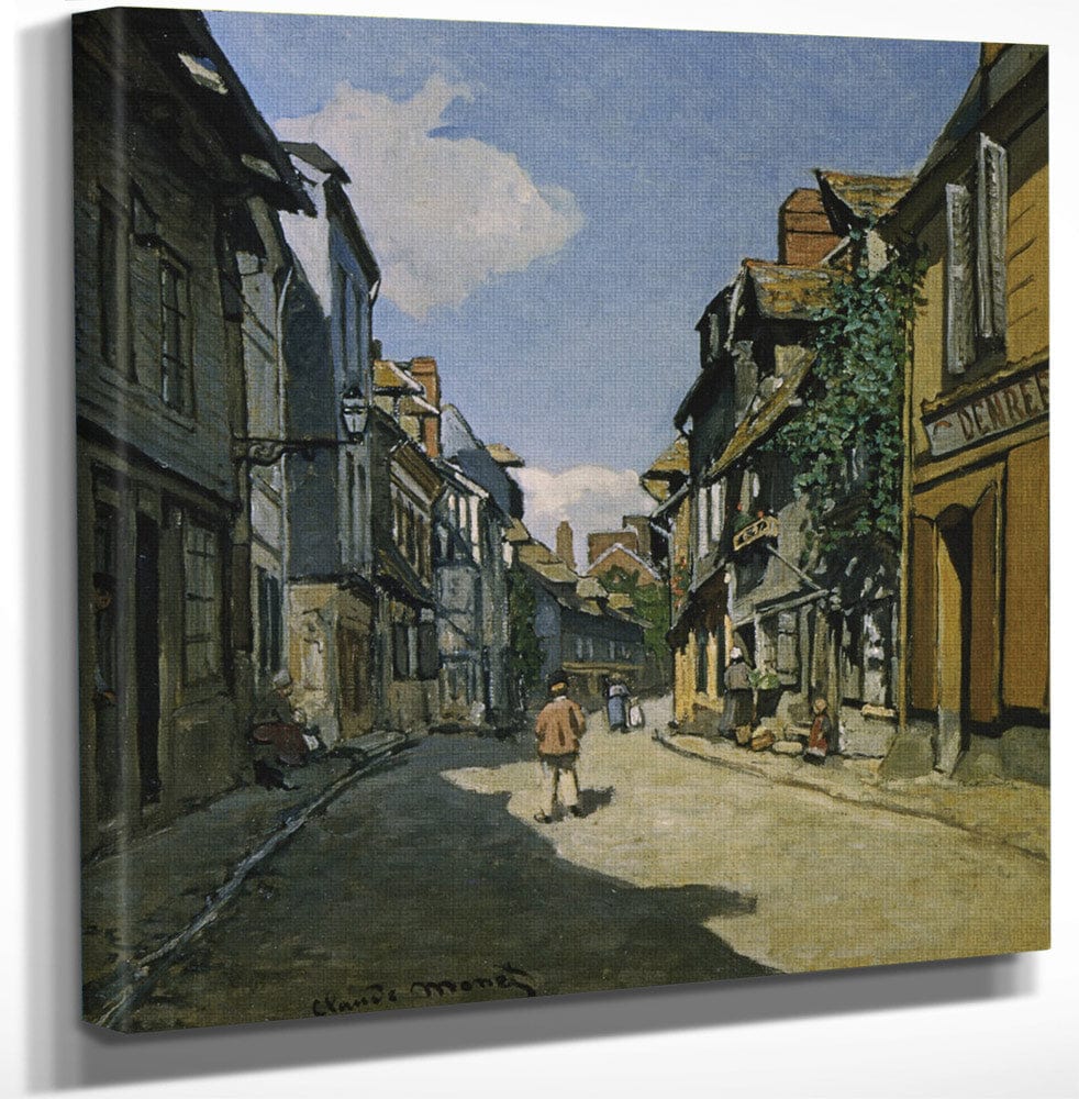 Rue De La Bavolle, Honfleur By Claude Monet