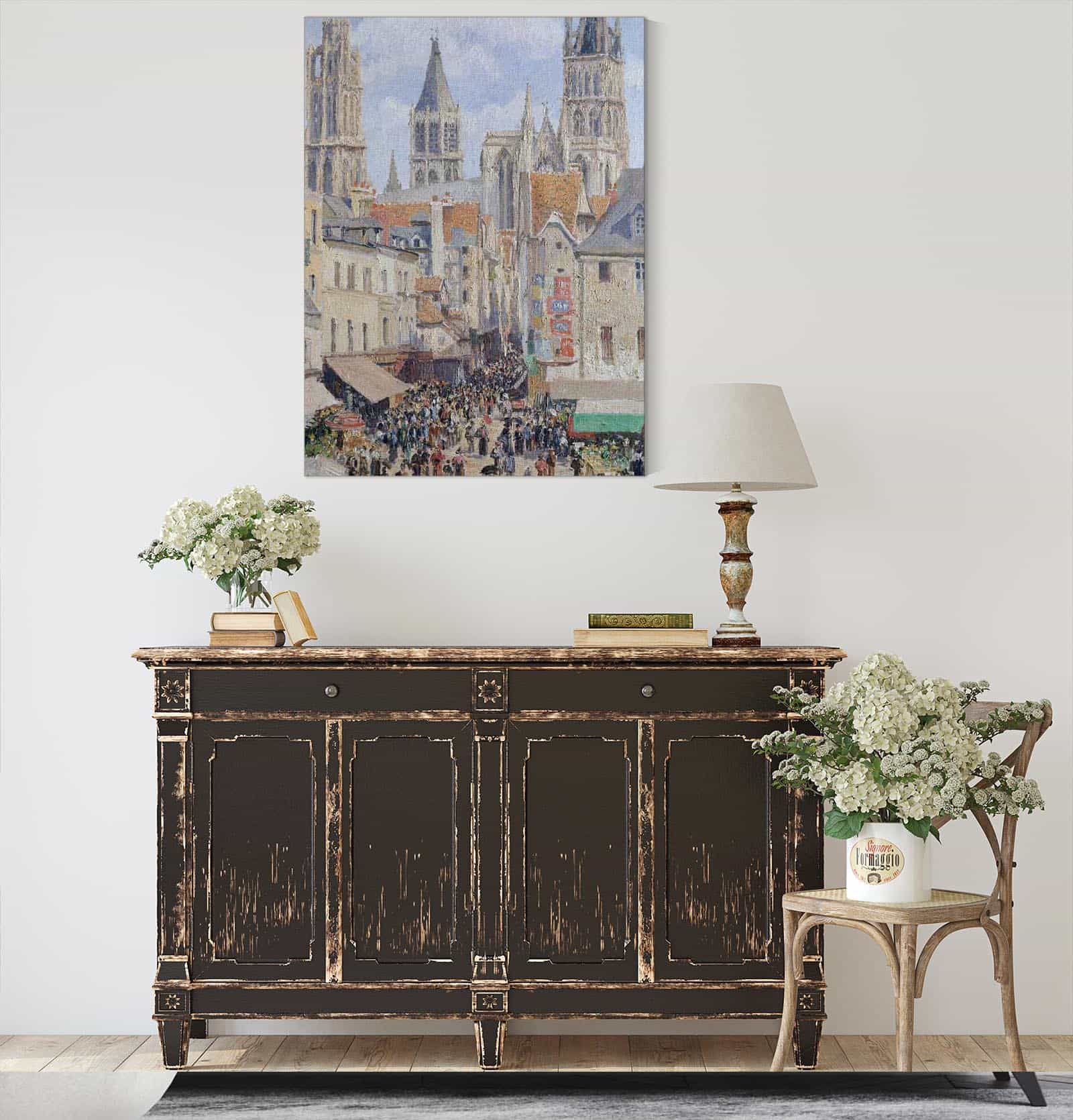 Rue De Lepicerie Rouen Effect Of Sunlight by Camille Pissarro - Image 7