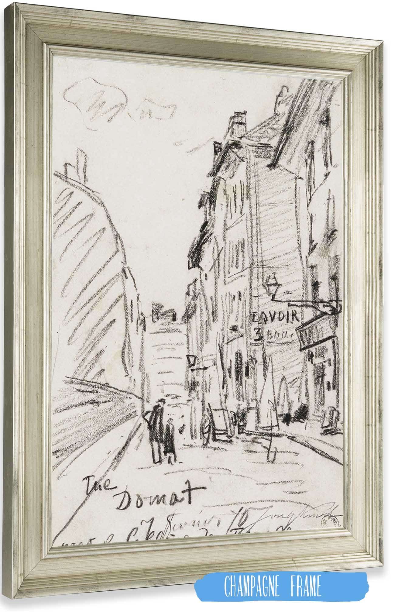 Rue Domat Le Fevrier Eme Arrondissement by Johan Barthold Jongkind