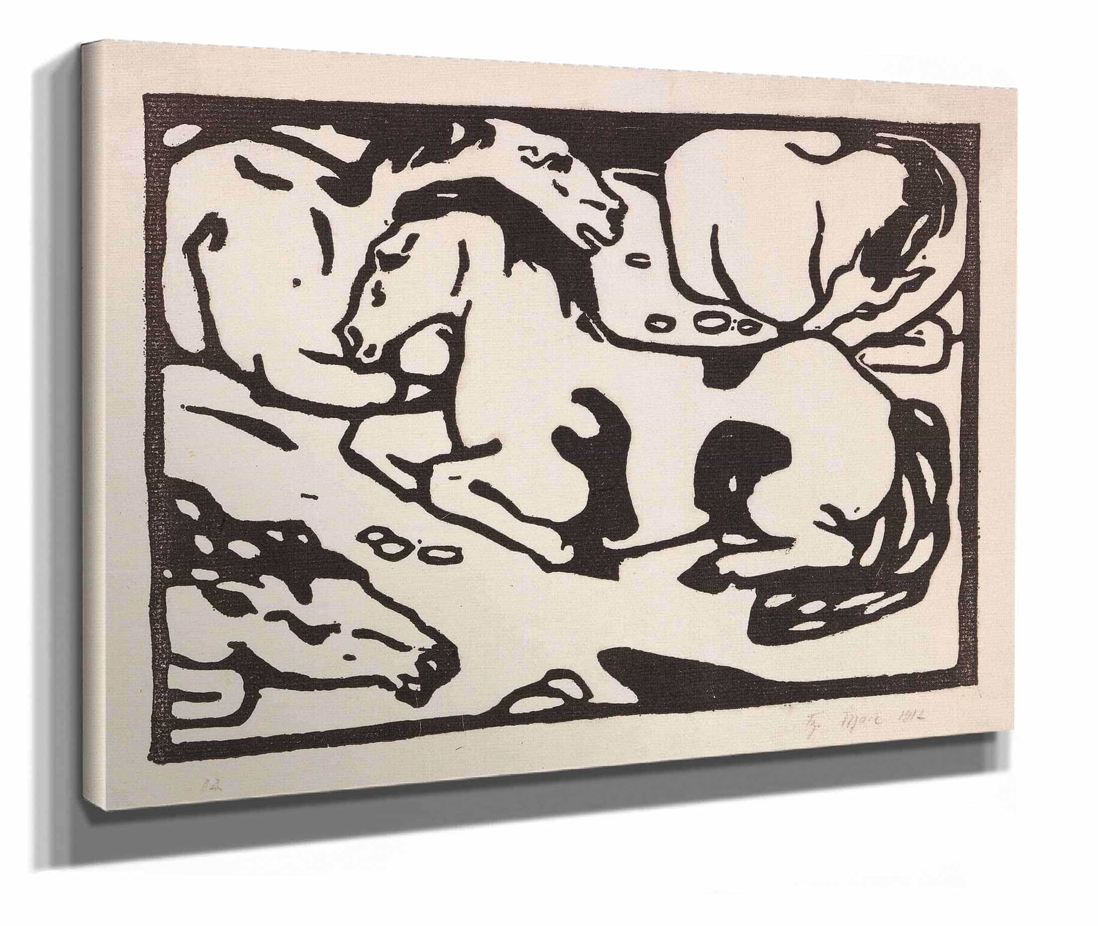 Ruhende Pferde by Franz Marc - Image 2