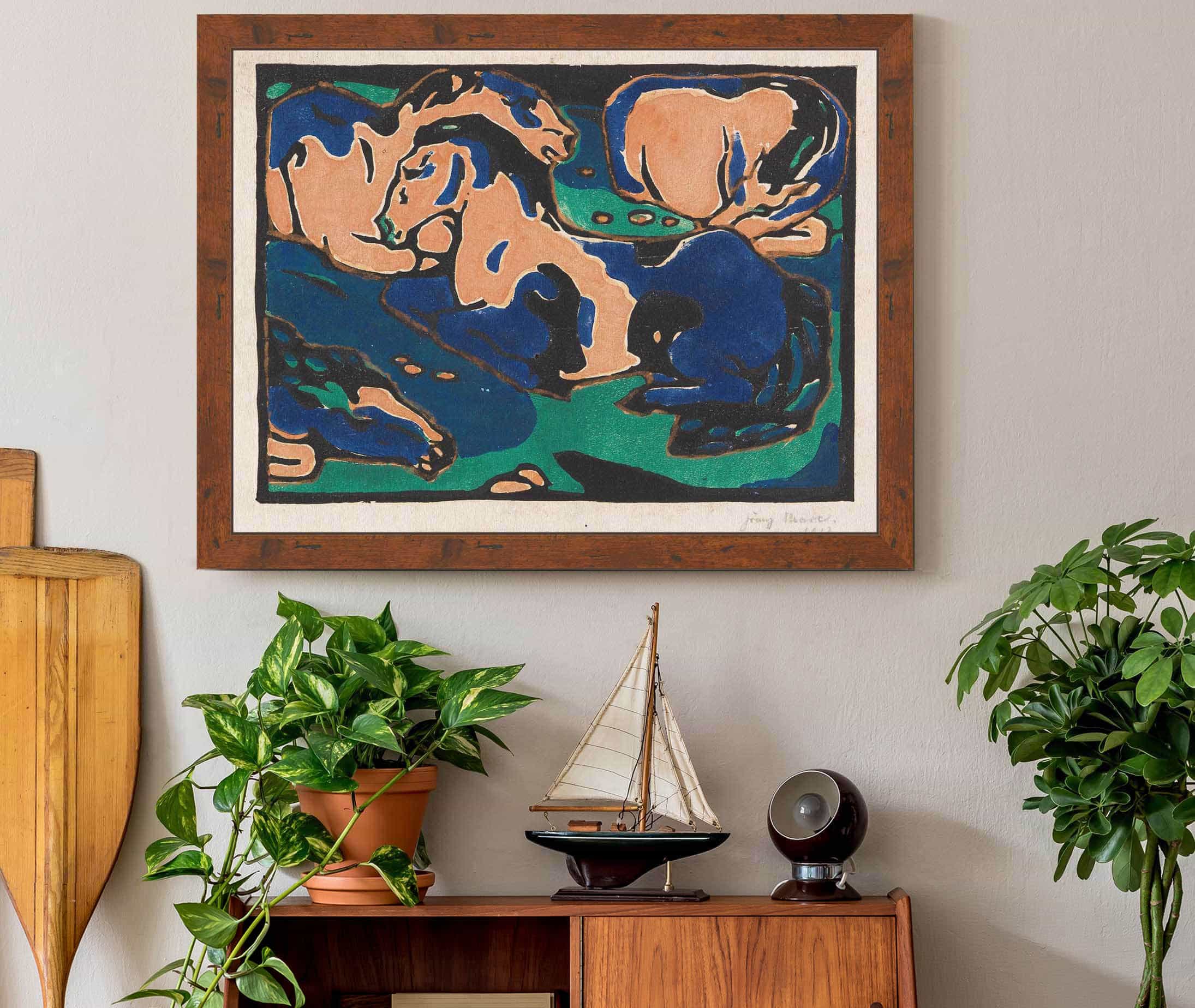 Ruhende Pferde by Franz Marc - Image 5