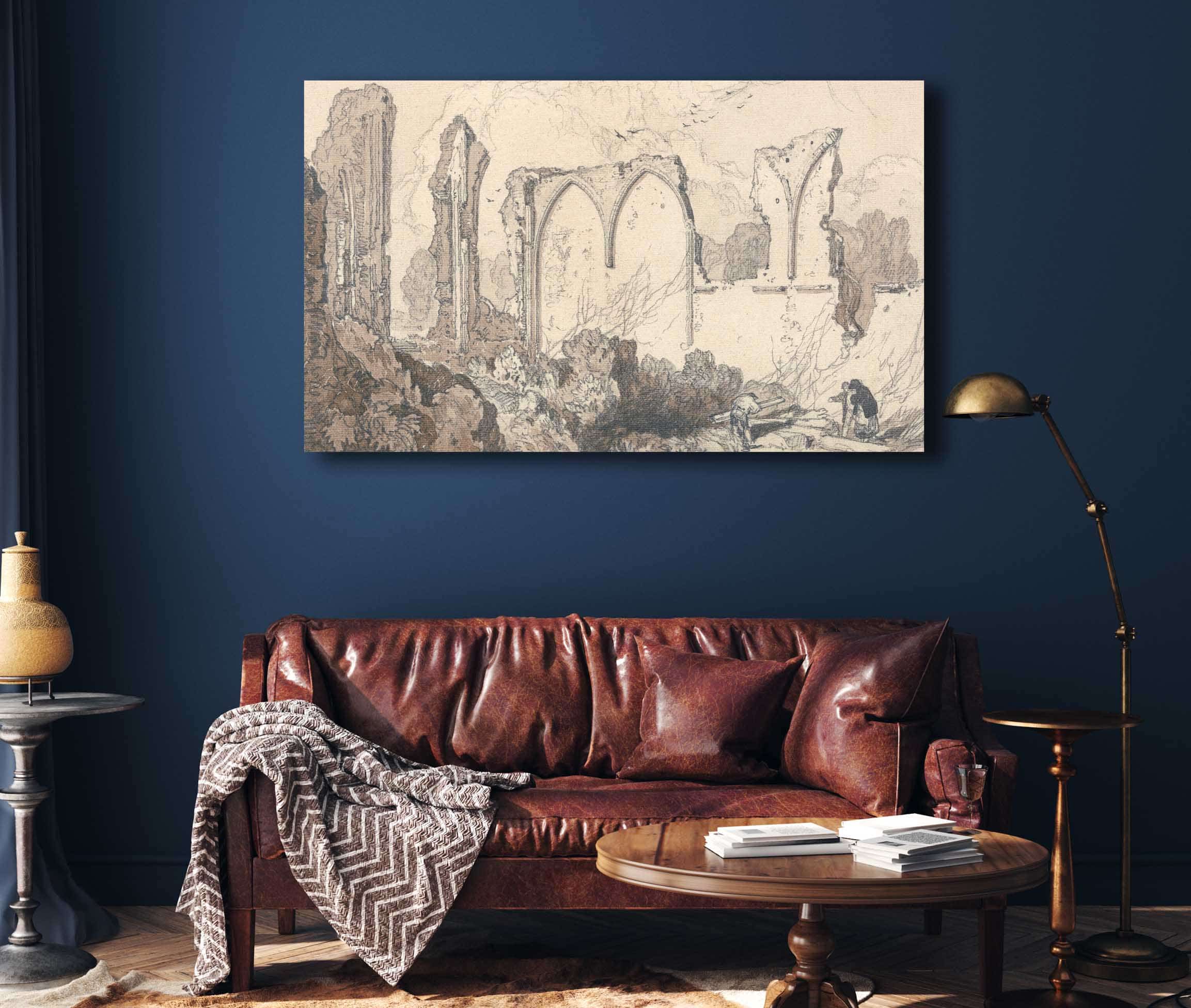 Ruin Behind The Free School Thetford Suffolk by John Sell Cotman - Image 4