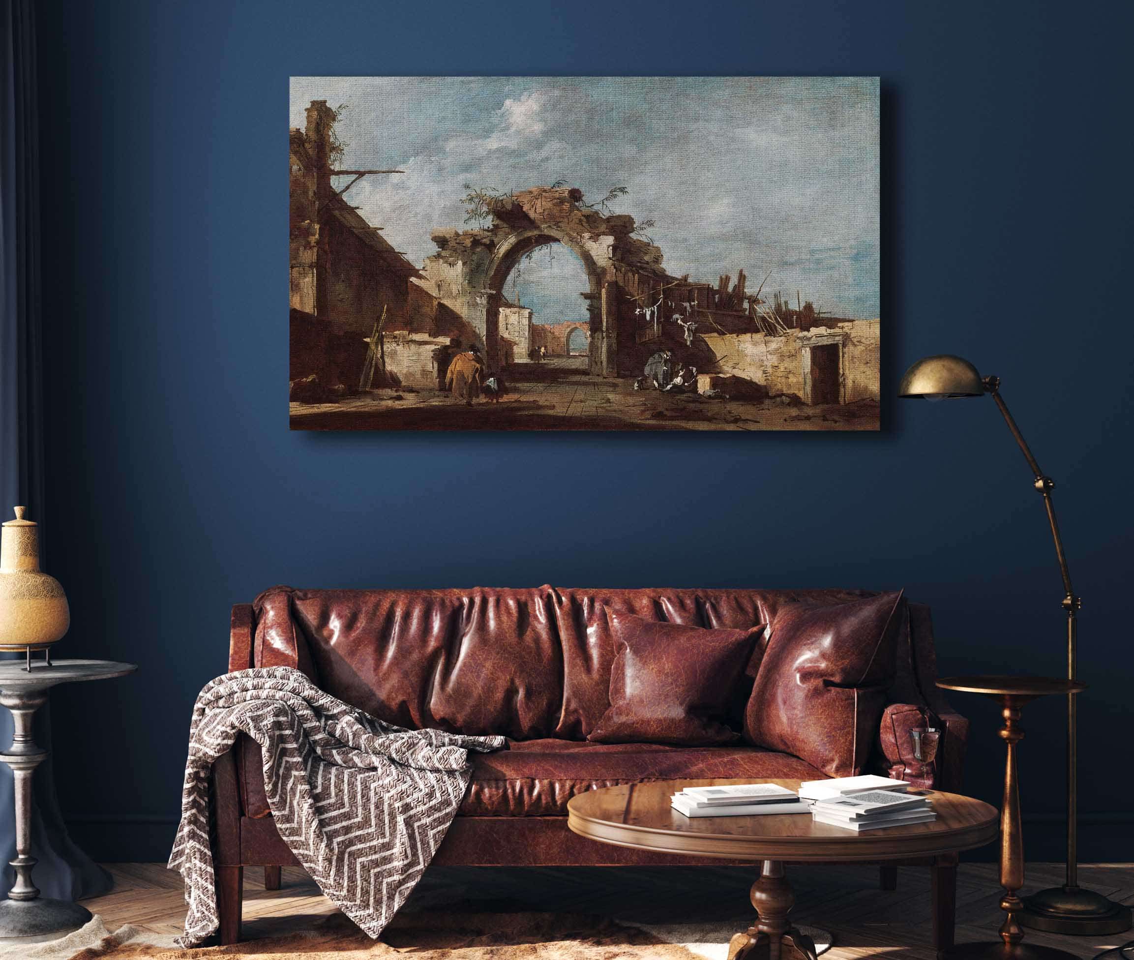Ruined Archway by Francesco Guardi - Image 4