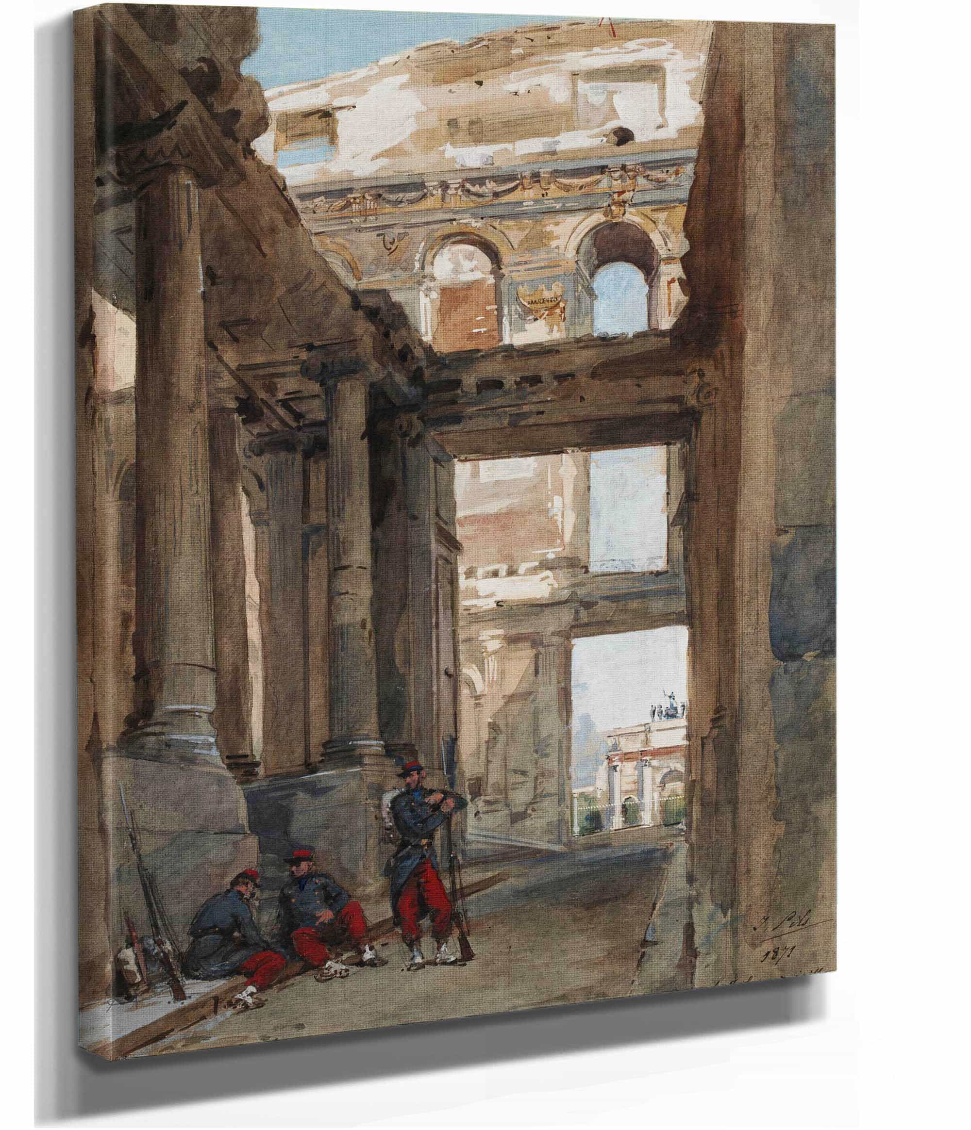Ruines Des Tuileries Juillet by Isidore Pils - Image 2