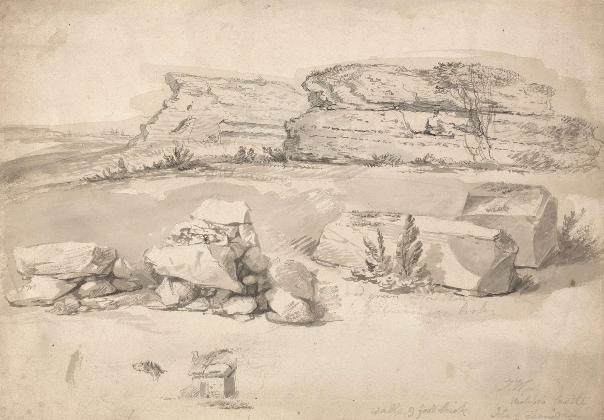 Ruins Of Richbro Castle Isle Of Thanet by James Ward