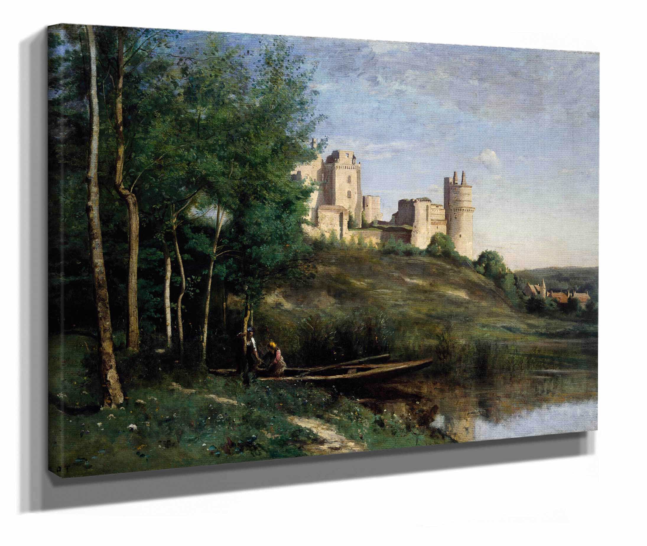 Ruins Of The Chateau De Pierrefonds by Jean Baptiste Camille Corot - Image 2