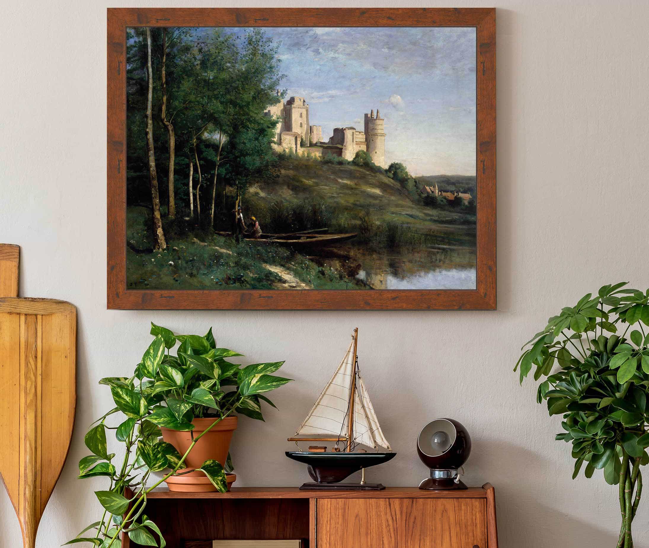 Ruins Of The Chateau De Pierrefonds by Jean Baptiste Camille Corot - Image 3