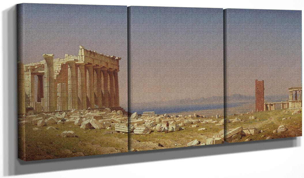 Ruins Of The Parthenon By Sanford Robinson Gifford