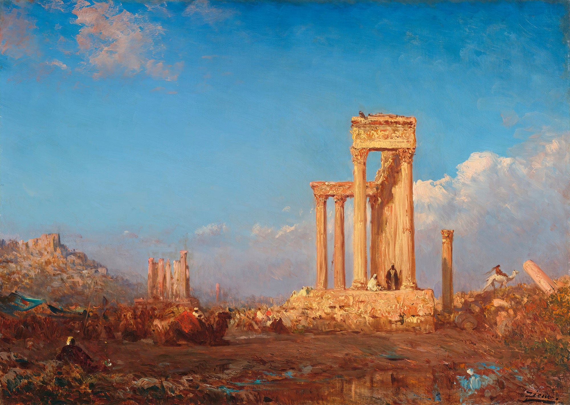 Ruins Palmyra by Felix Ziem - Image 2