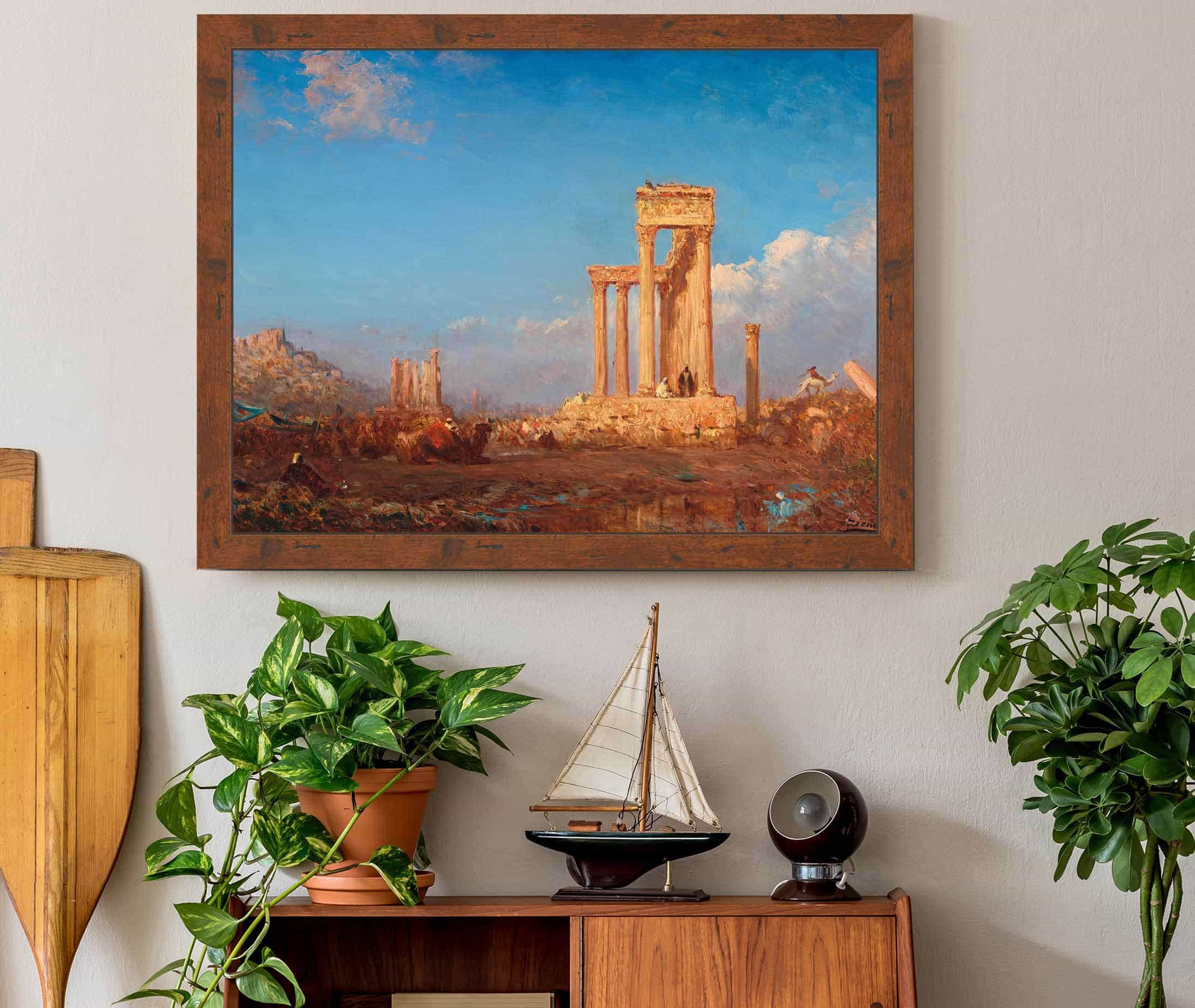 Ruins Palmyra by Felix Ziem - Image 3