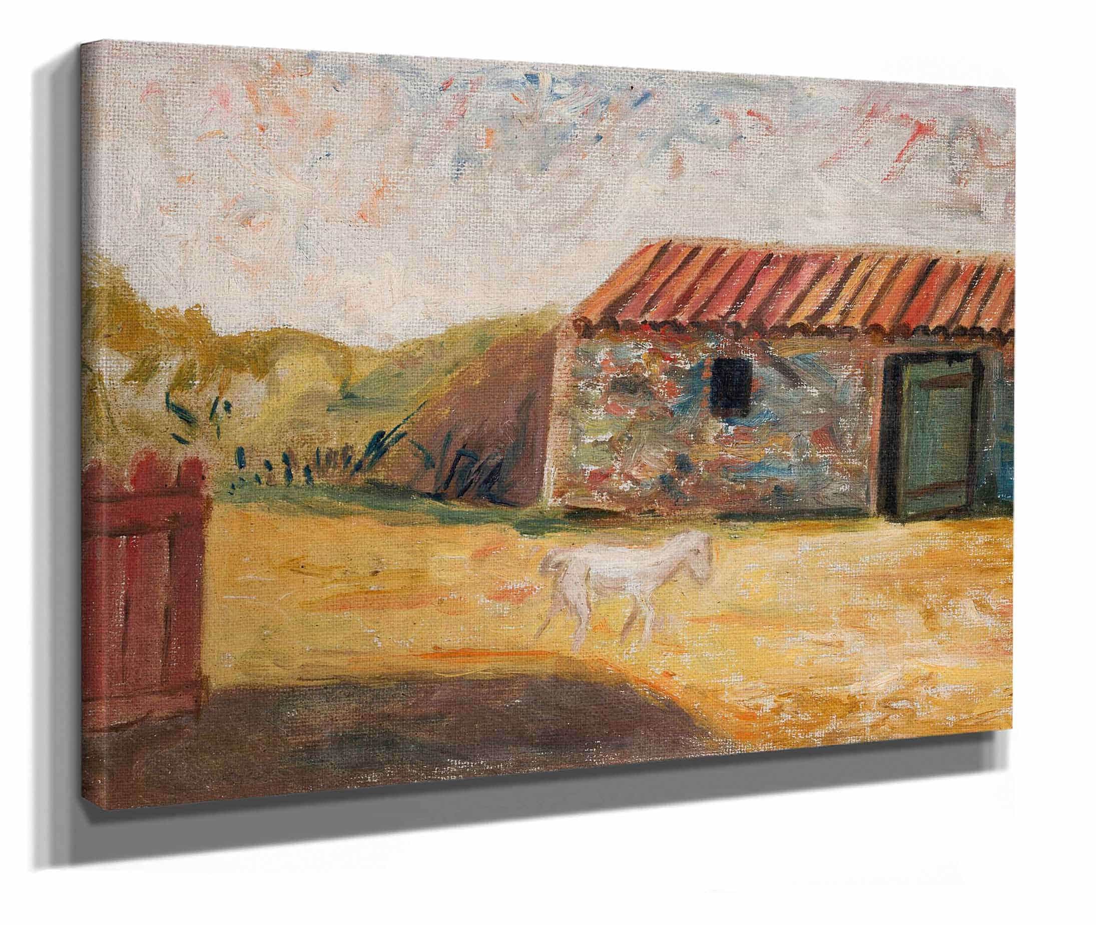 Rural Farmstead With A White Foal by Tadeusz Makowski - Image 2