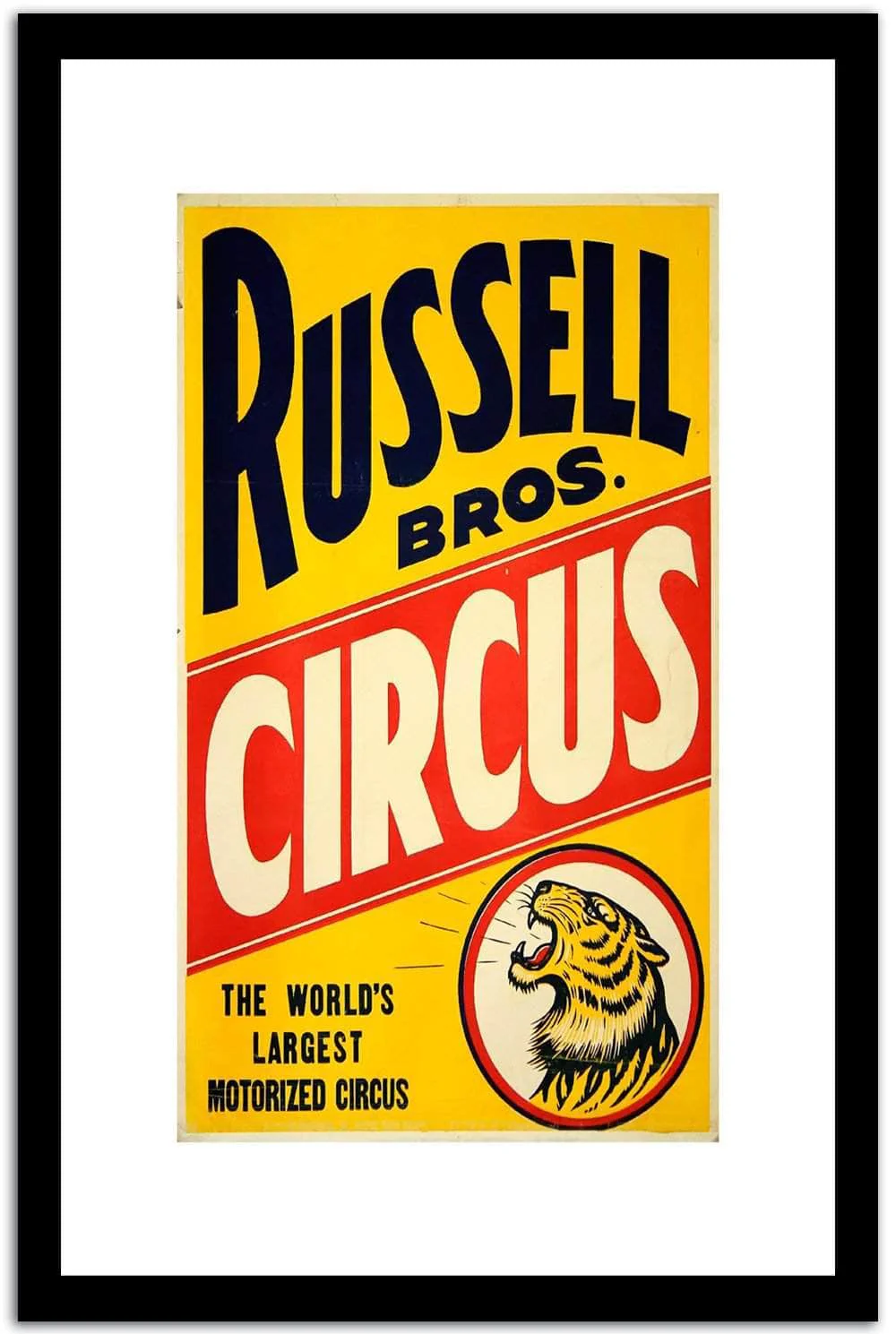 Russell Bros Circus  Vintage Circus Poster