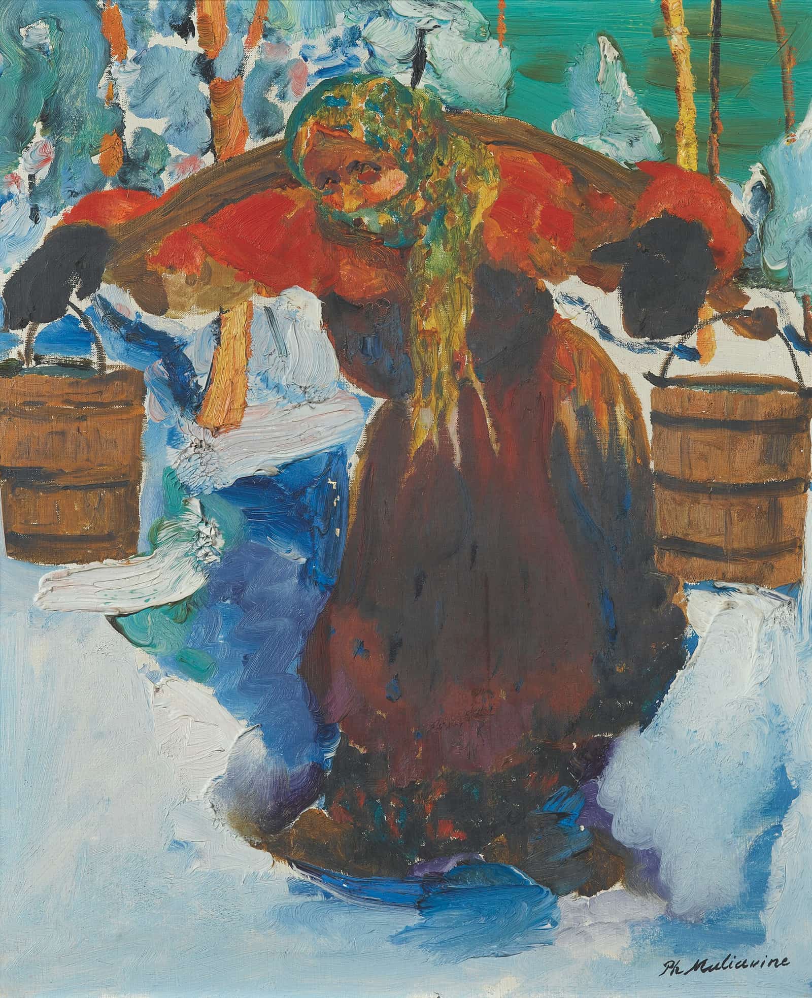 Russian Baba Carrying Water by Filipp Malyavin