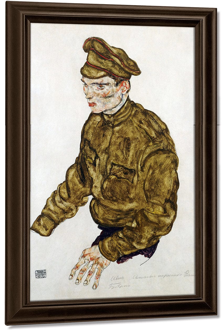 Russian Prisioner Of War By Egon Schiele - Image 5