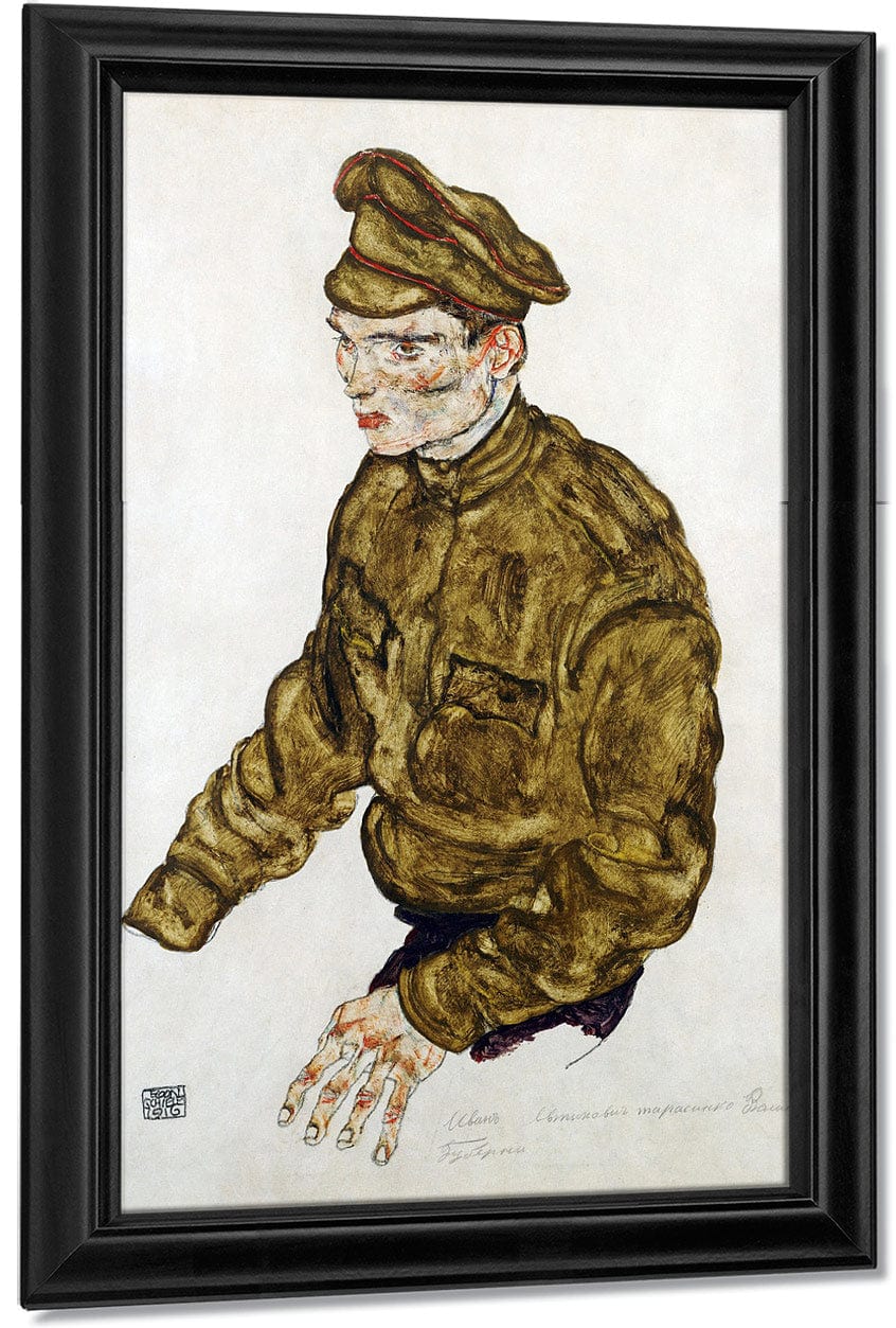 Russian Prisioner Of War By Egon Schiele - Image 7