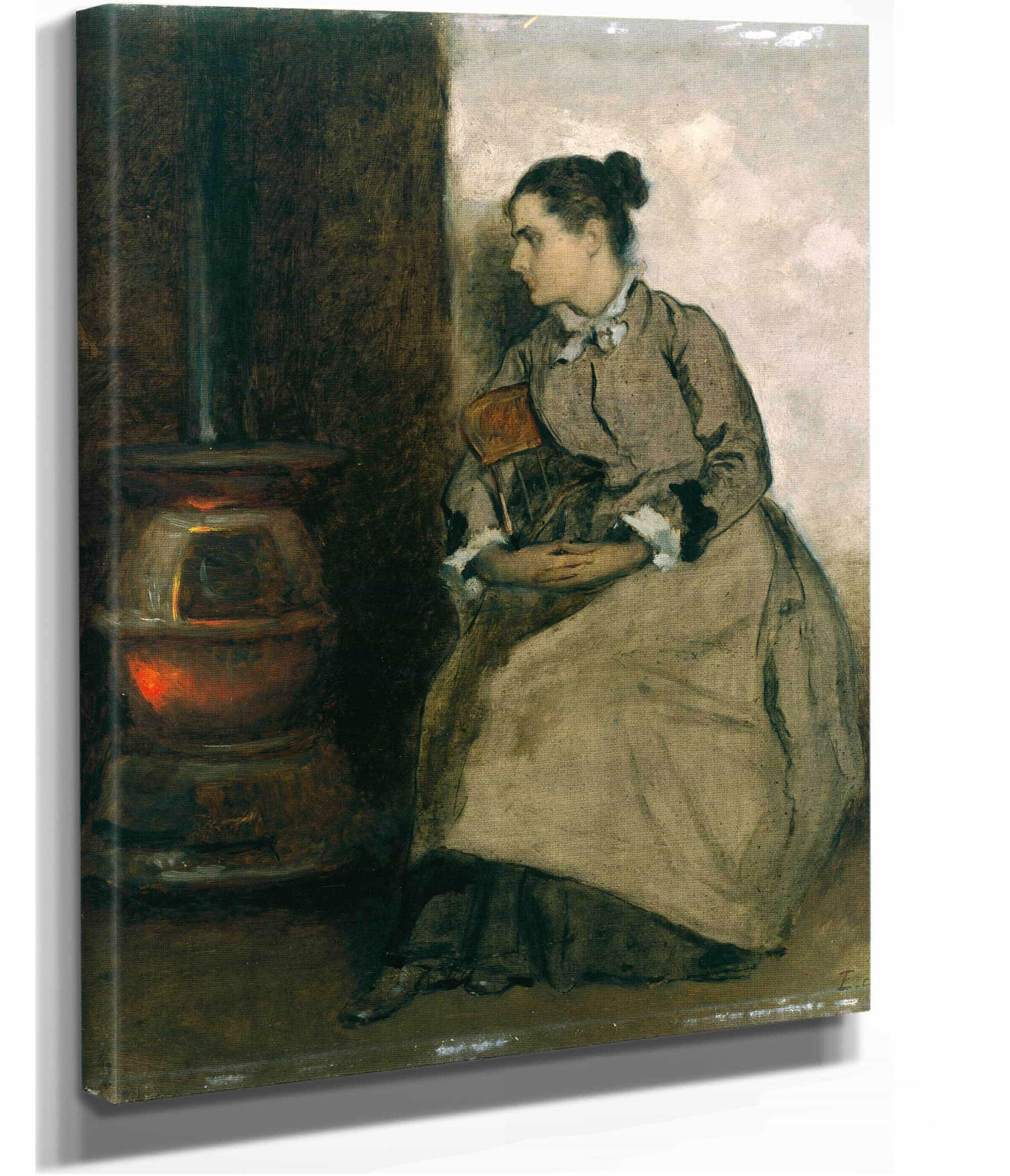Ruth Between Circa And Circa by Eastman Johnson - Image 2
