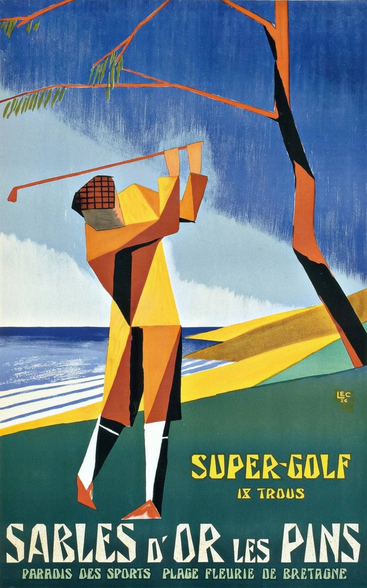 Sables-d’Or-les-Pins Resort - Brittany, France - Golf Player - c. 1926 - Image 2