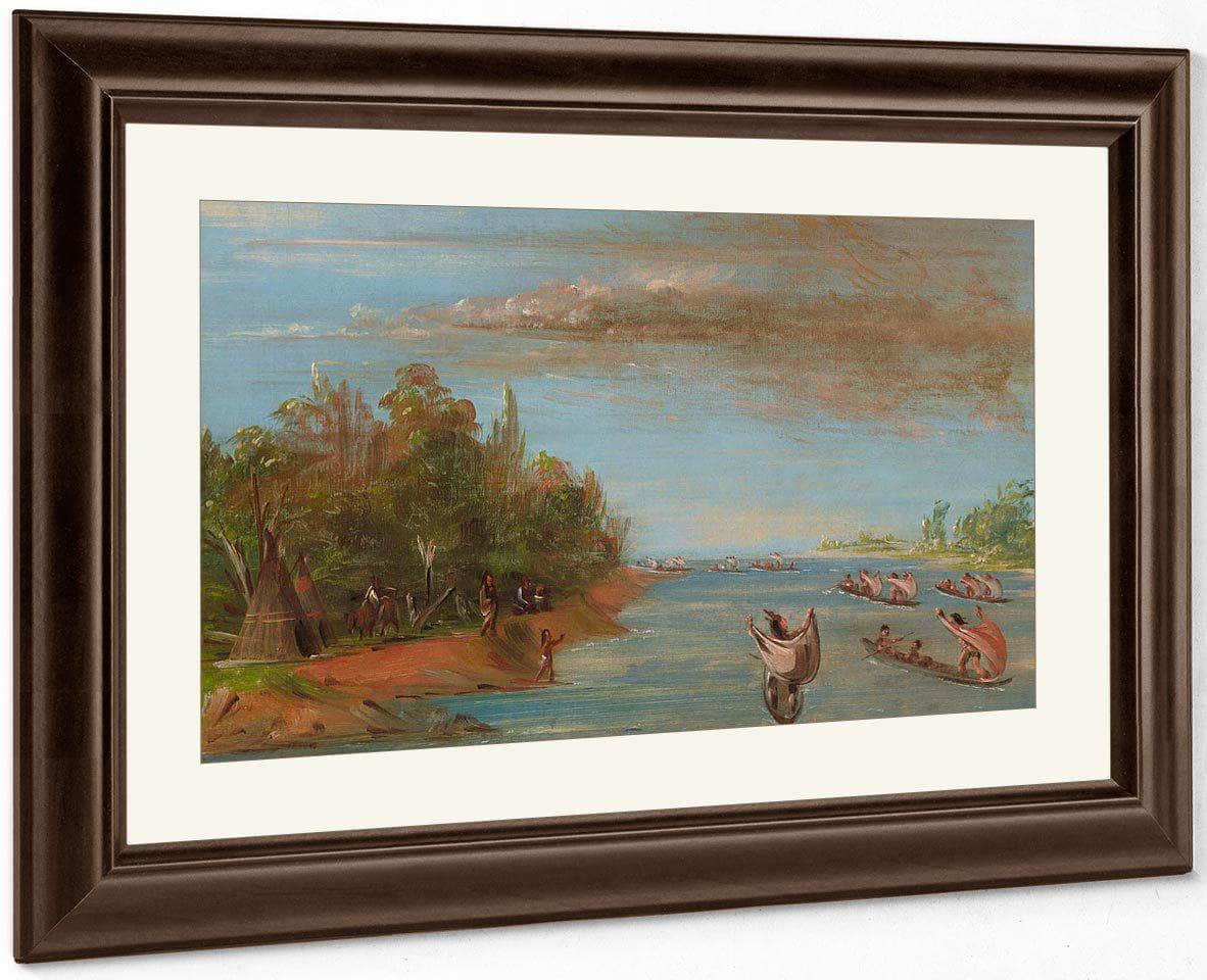 Sac And Fox Sailing In Canoes By George Catlin - Image 5