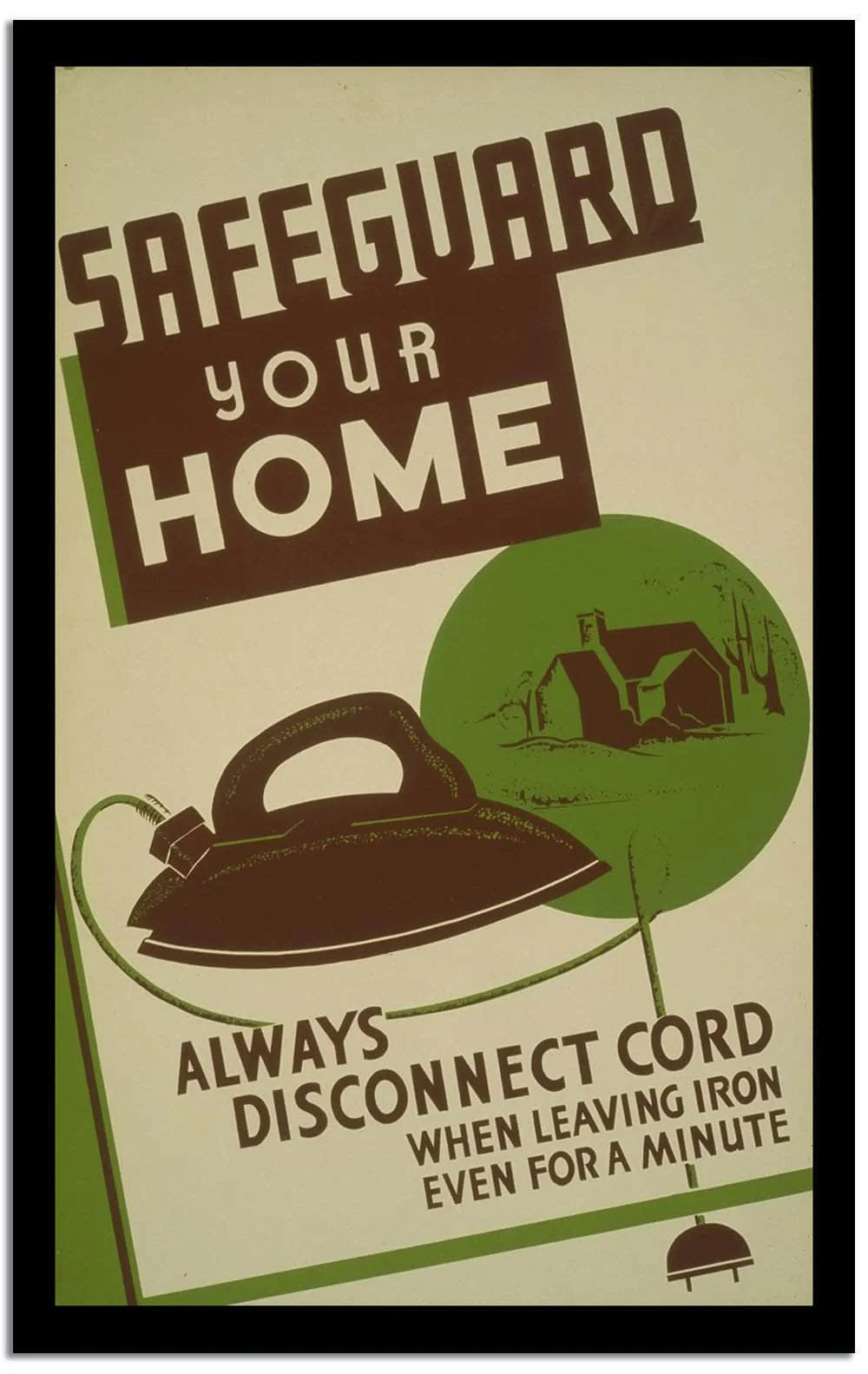 Safeguard Your Home Vintage Poster - Image 2