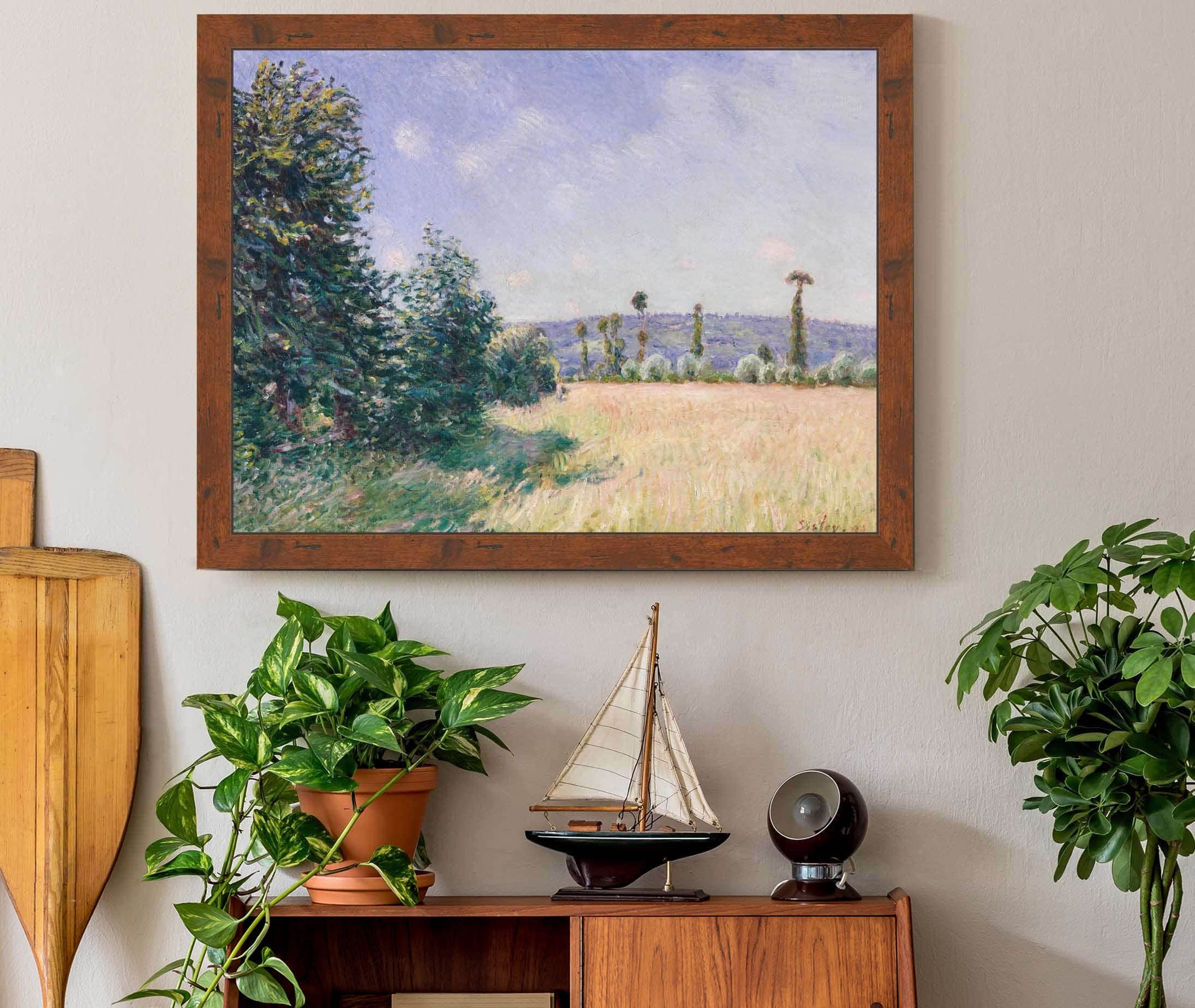 Sahurs Meadows In Morning Sun by Alfred Sisley - Image 3