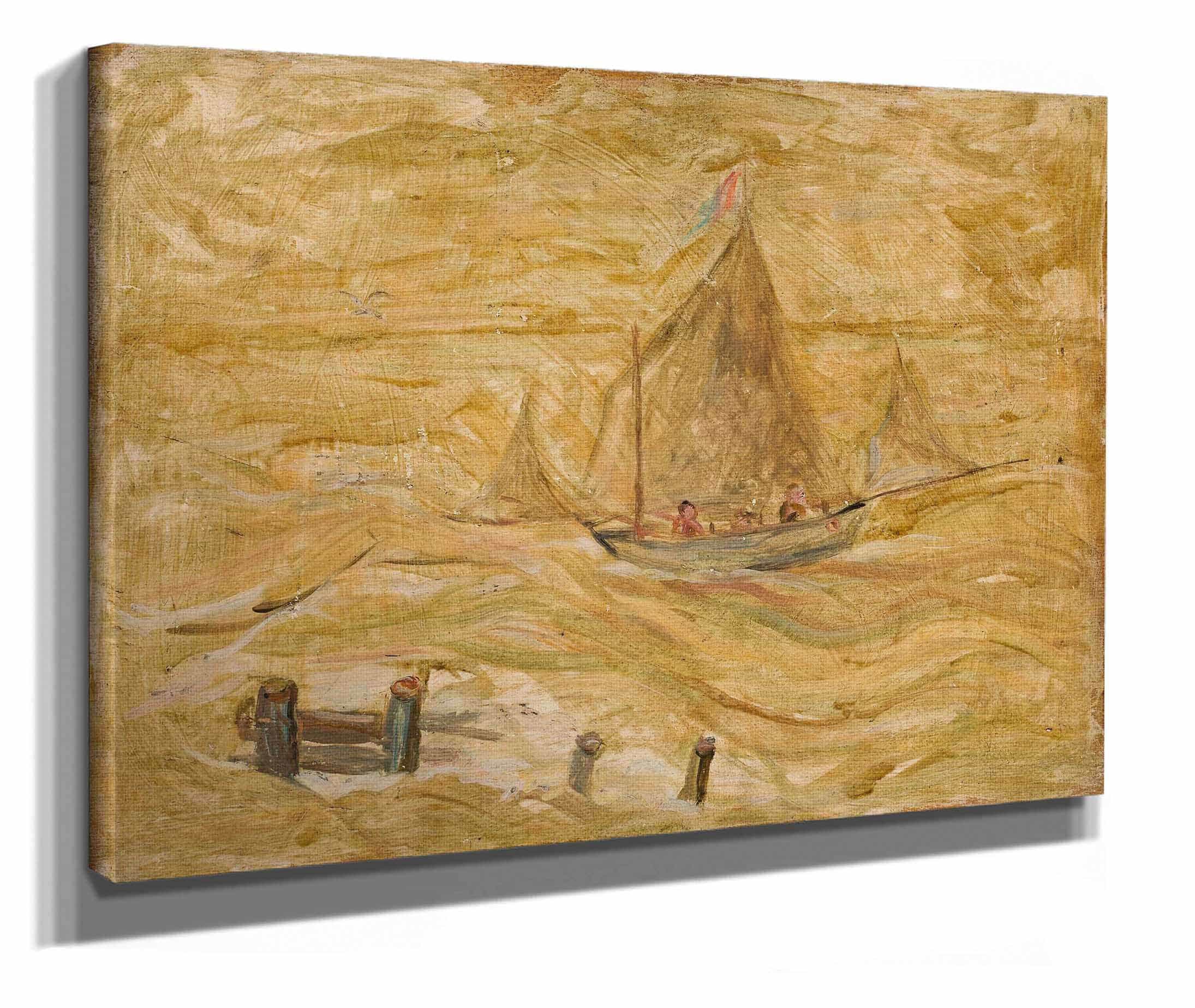 Sailing Boat On A Sea by Tadeusz Makowski - Image 2