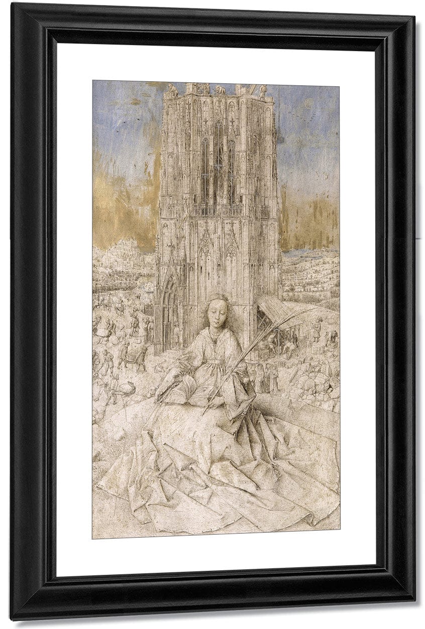 Saint Barbara By Jan Van Eyck - Image 3