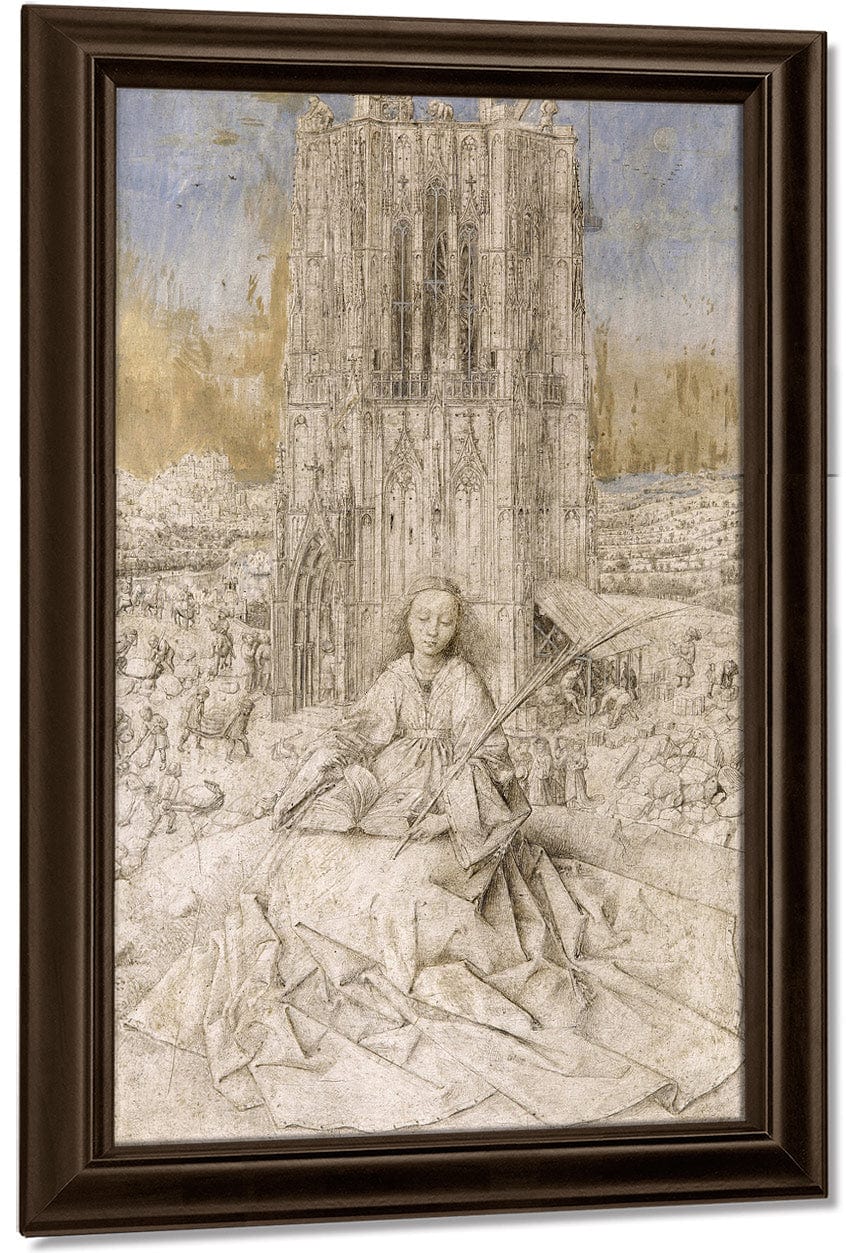 Saint Barbara By Jan Van Eyck - Image 5
