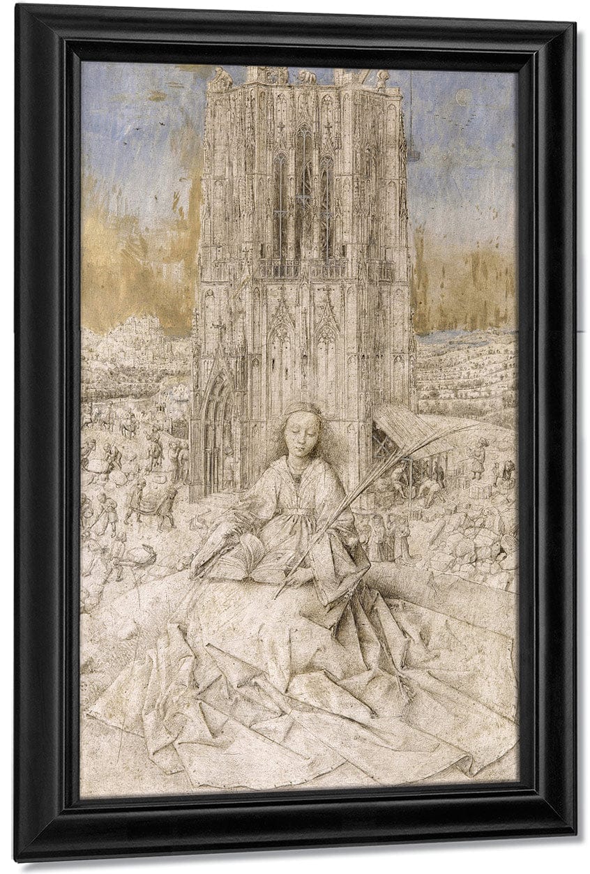 Saint Barbara By Jan Van Eyck - Image 7