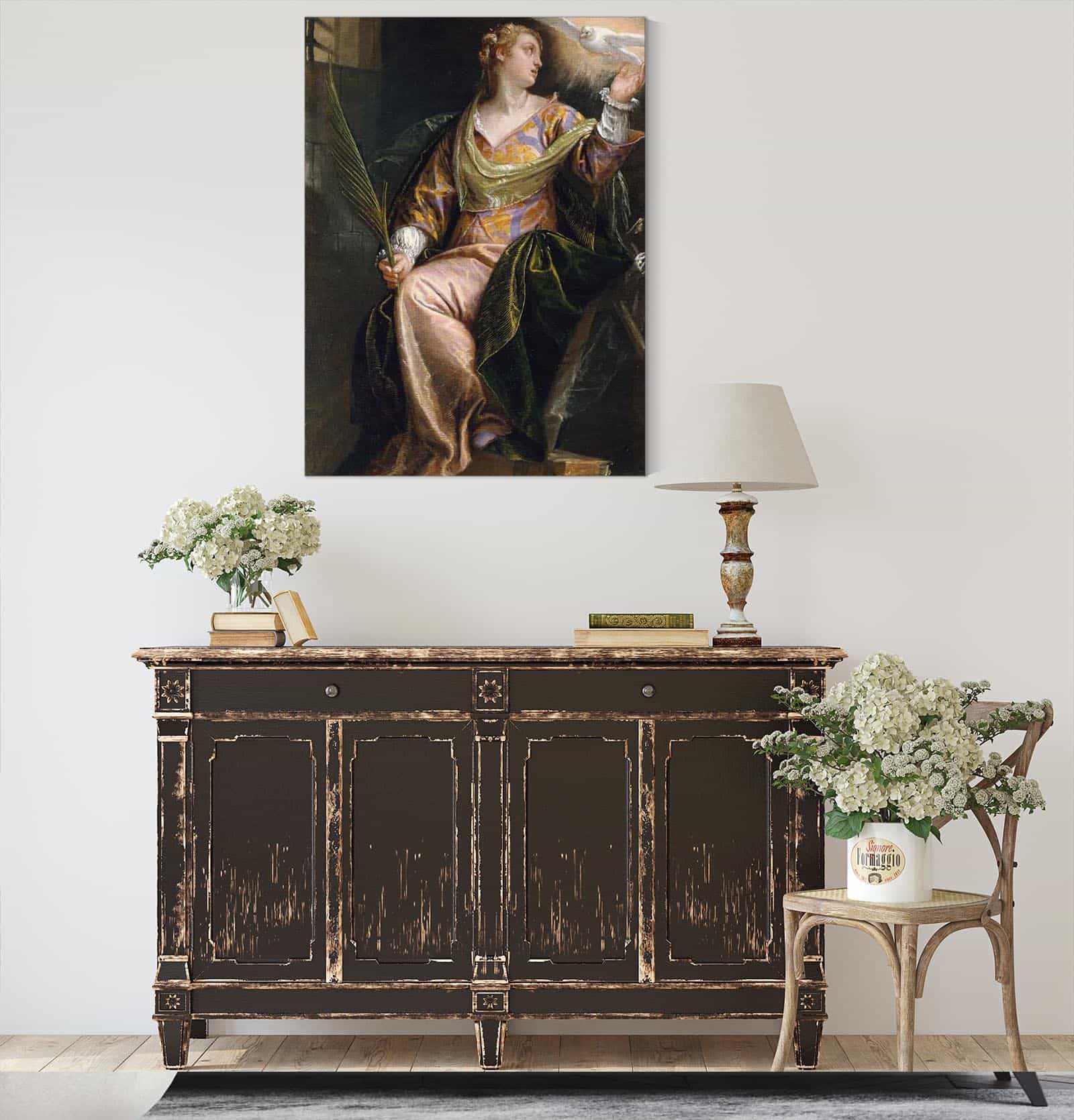 Saint Catherine Of Alexandria In Prison by Paolo Veronese - Image 4