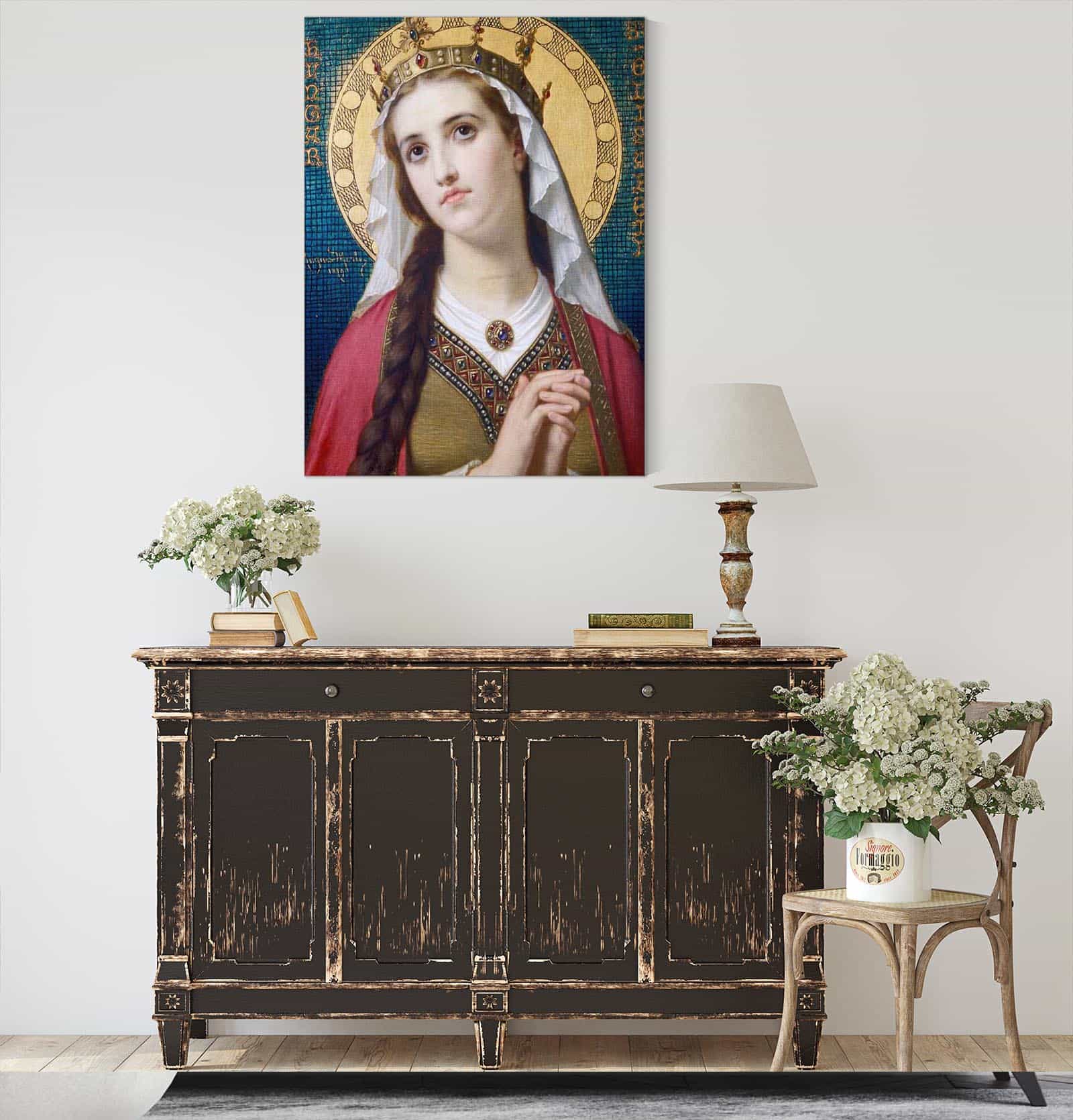 Saint Elizabeth Of Hungary by Hugues Merle - Image 4