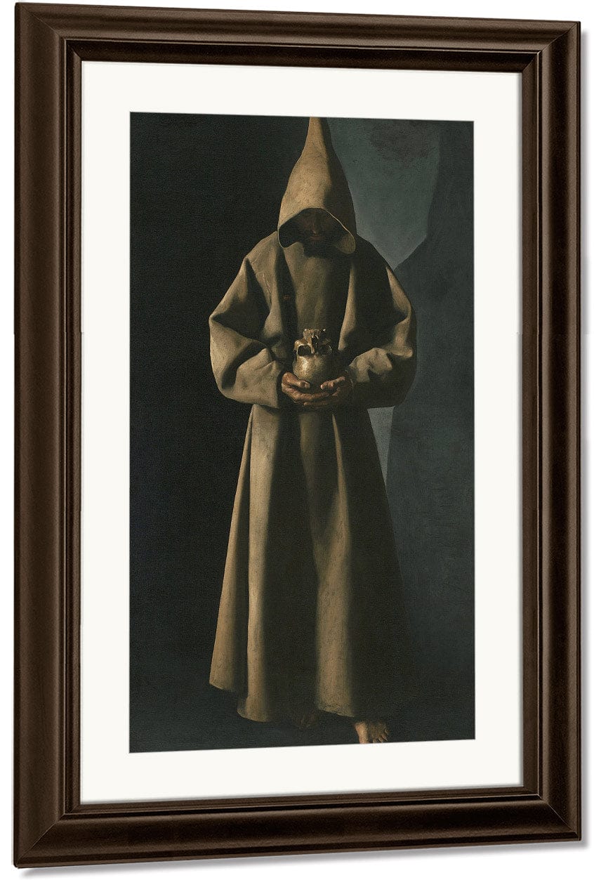 Saint Francis Of Assisi In His Tomb By Francisco De Zurbaran - Image 4